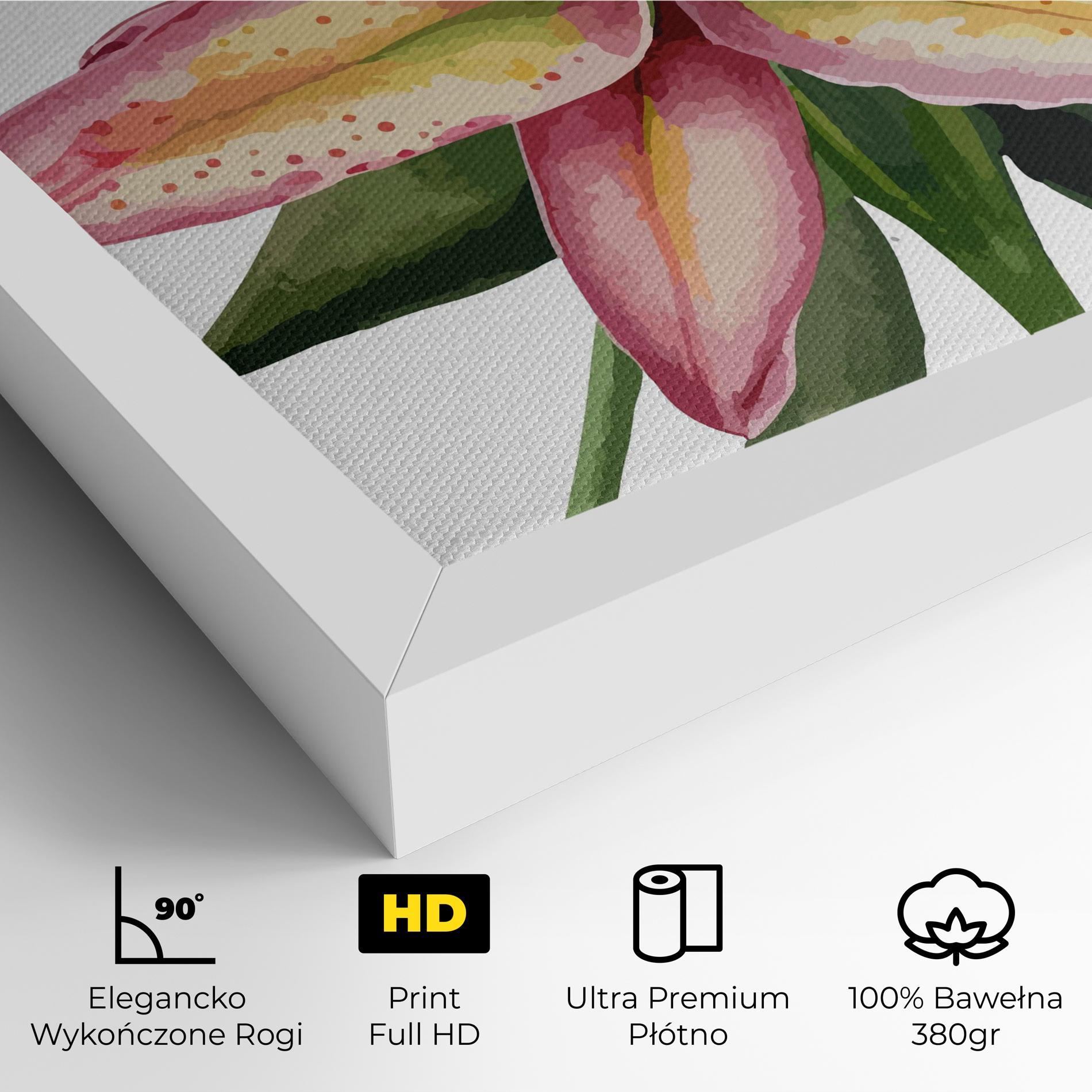 Obraz na Płótnie Lily Pretty Pink mockup 4