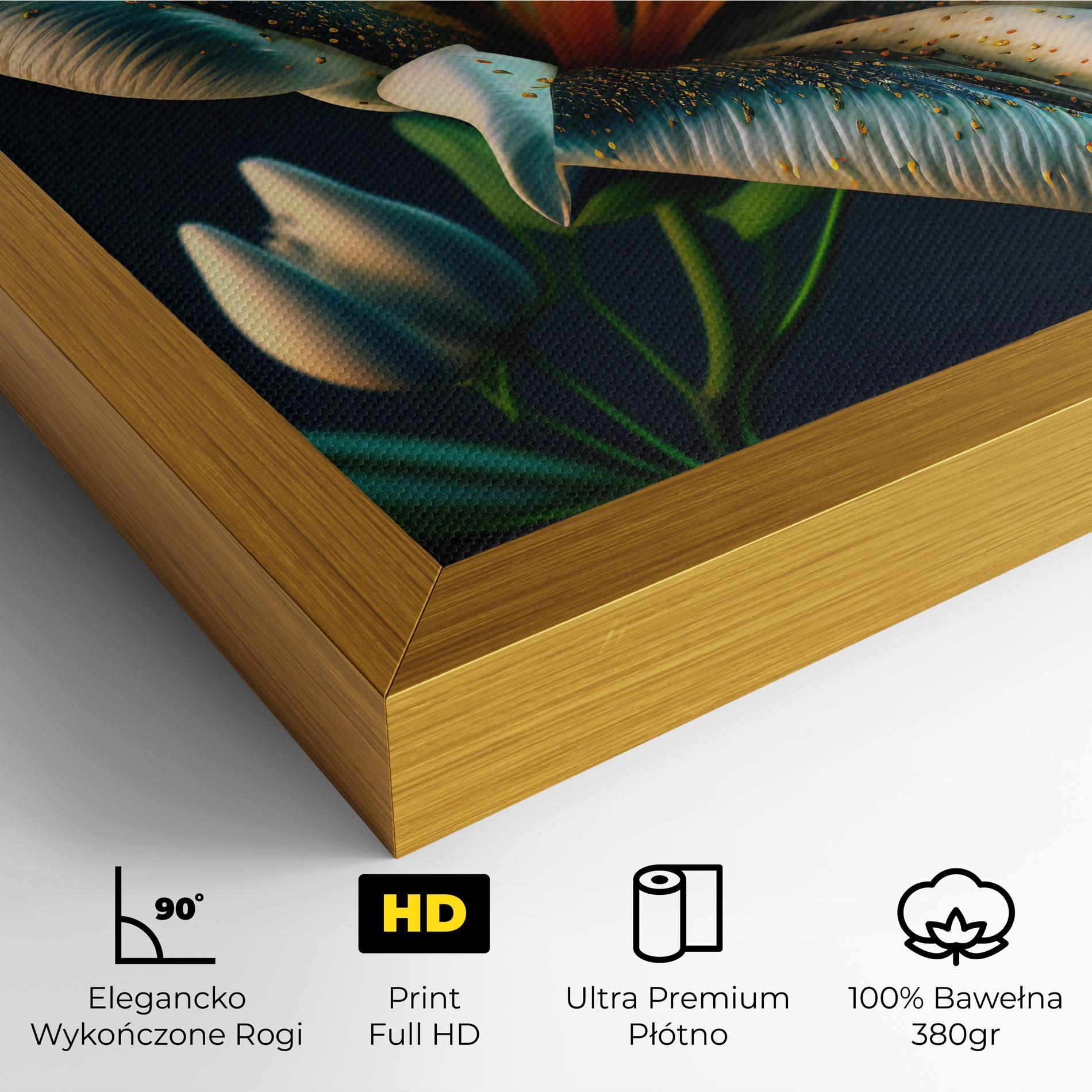 Obraz na Płótnie Blue Grey Lily mockup 4