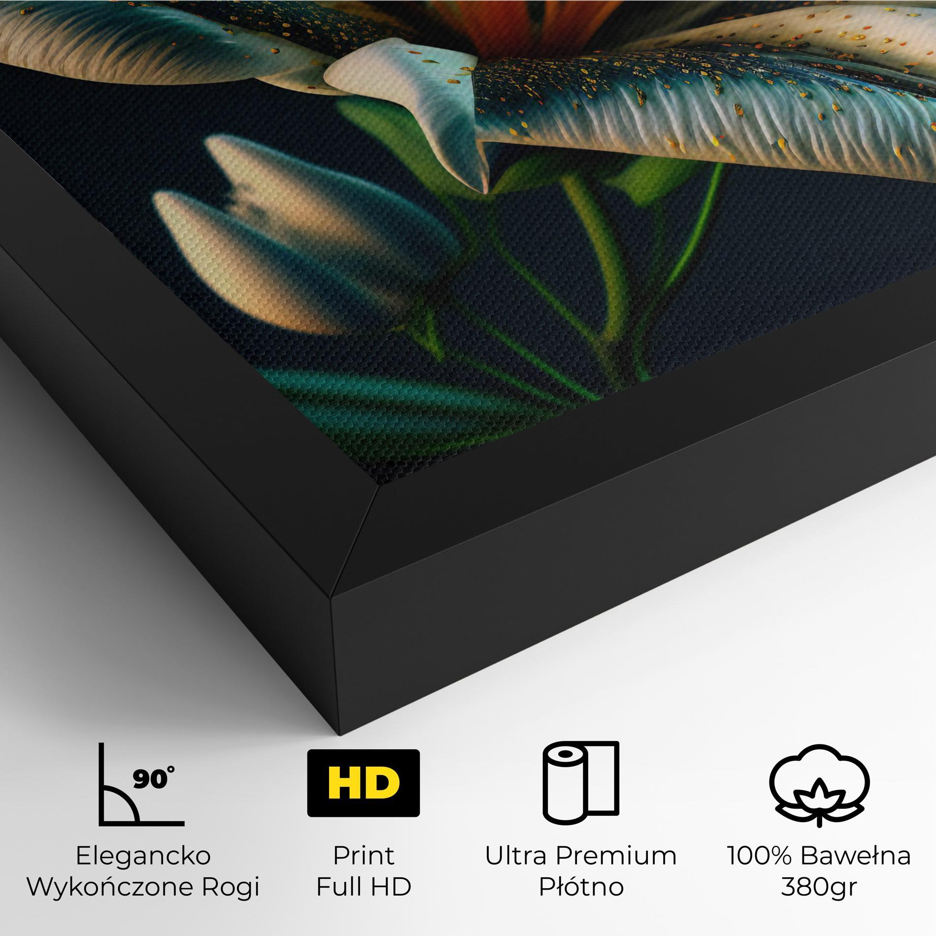 Obraz na Płótnie Blue Grey Lily mockup 4