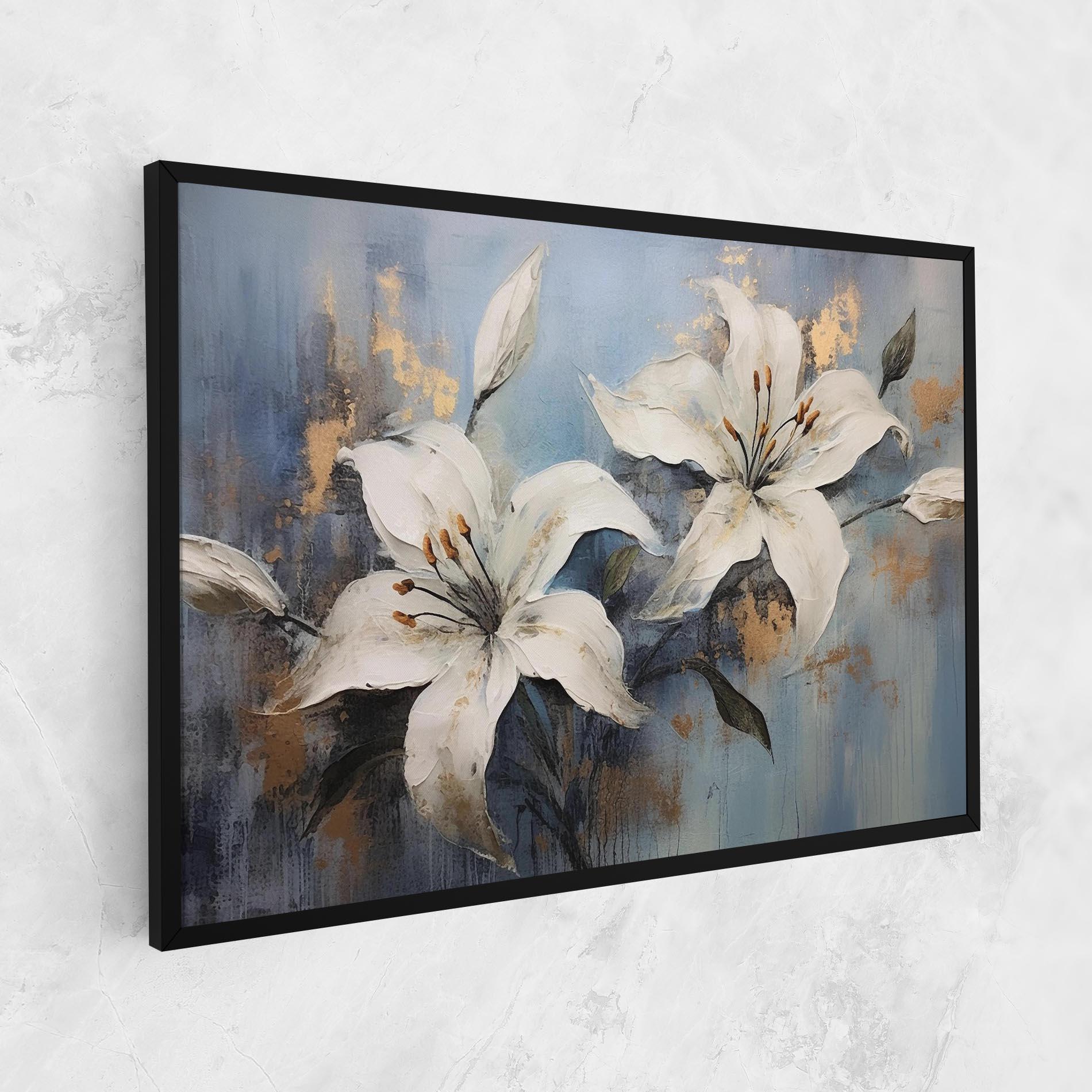 Obraz na Płótnie Gold Lily Painting mockup 1