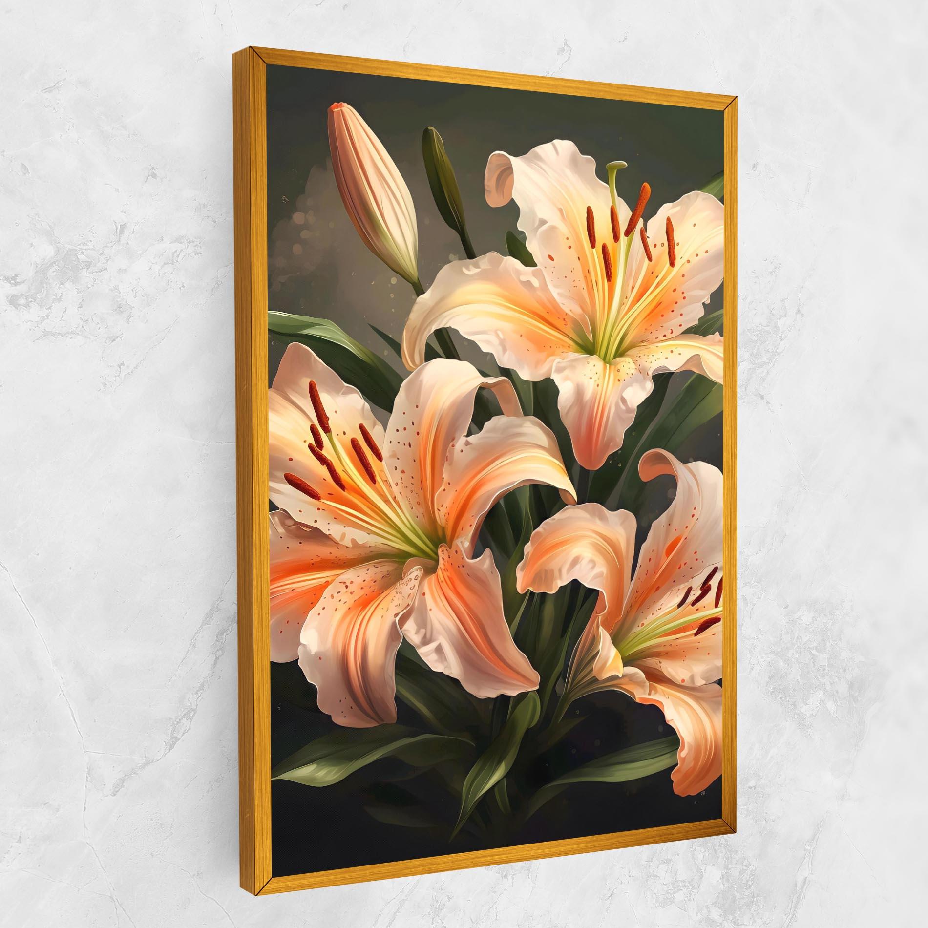 Obraz na Płótnie Light Orange Lily mockup 1