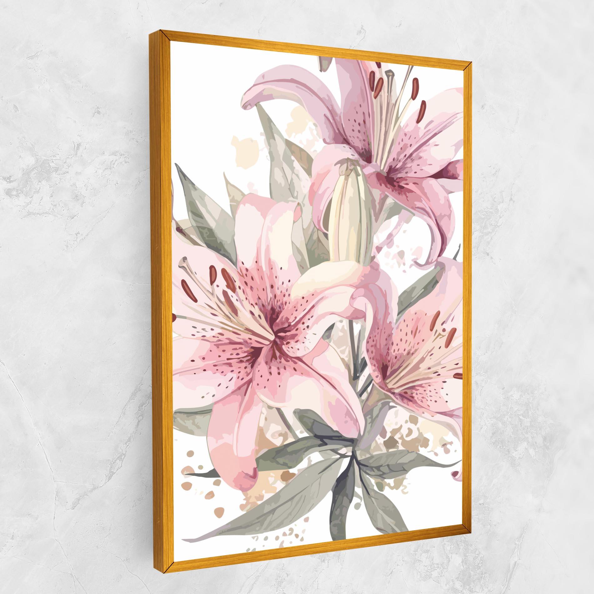 Obraz na Płótnie Light Pink Lily Art mockup 1