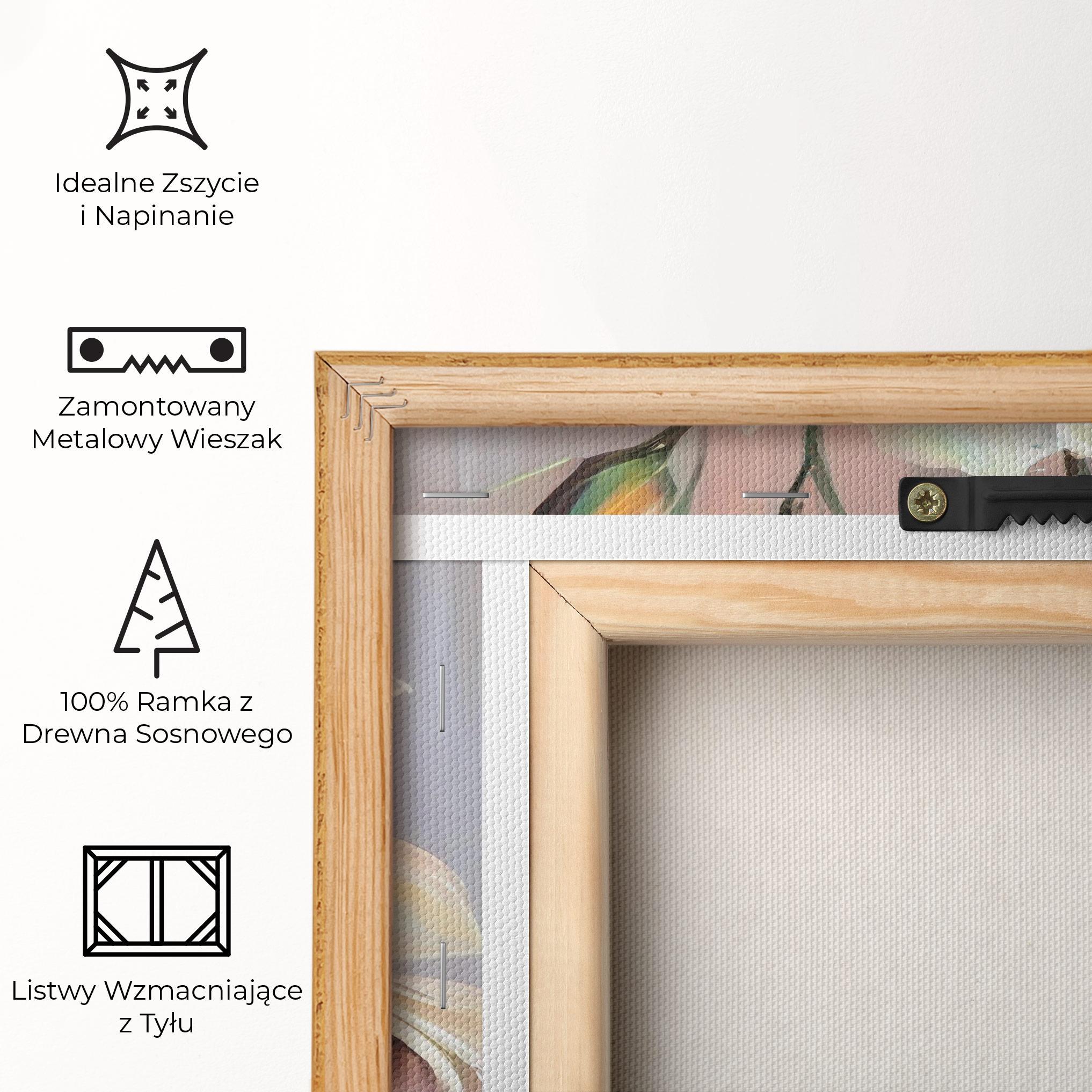 Obraz na Płótnie Abstract Lily Painting mockup 5