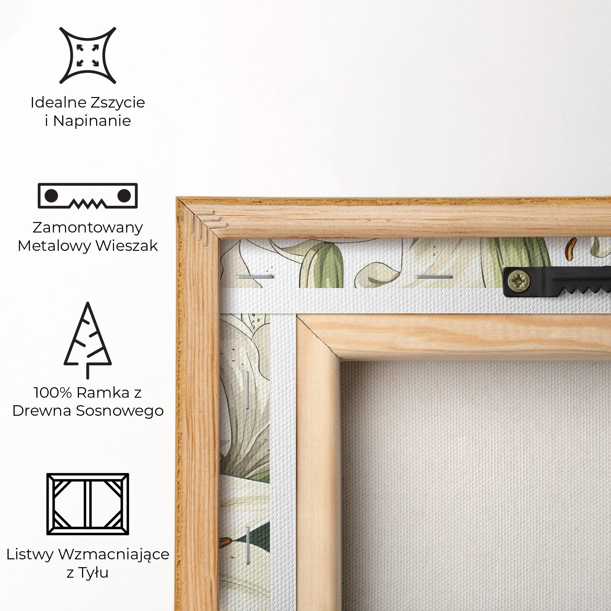 Obraz na Płótnie Grey White Lily mockup 5