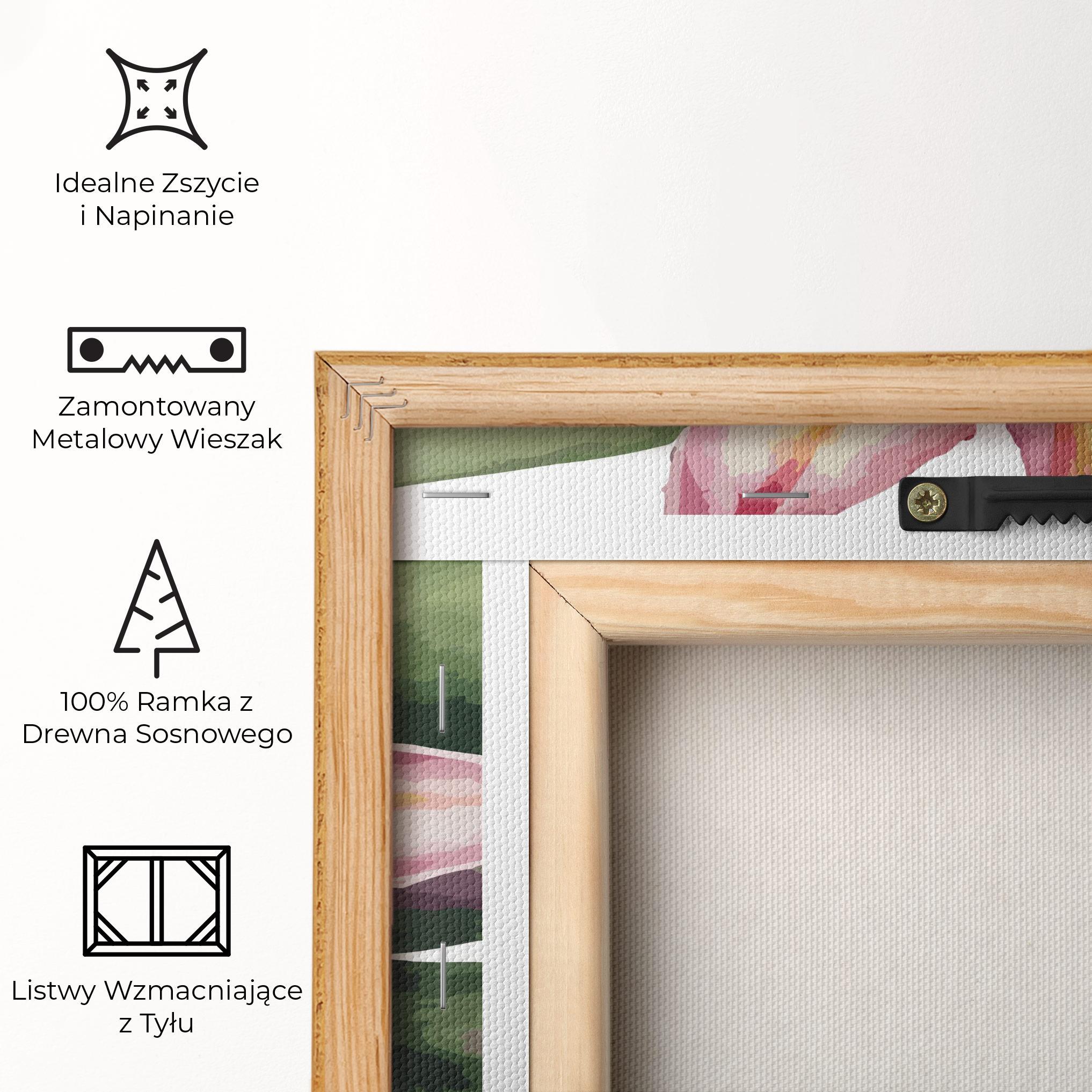 Obraz na Płótnie Lily Pretty Pink mockup 5