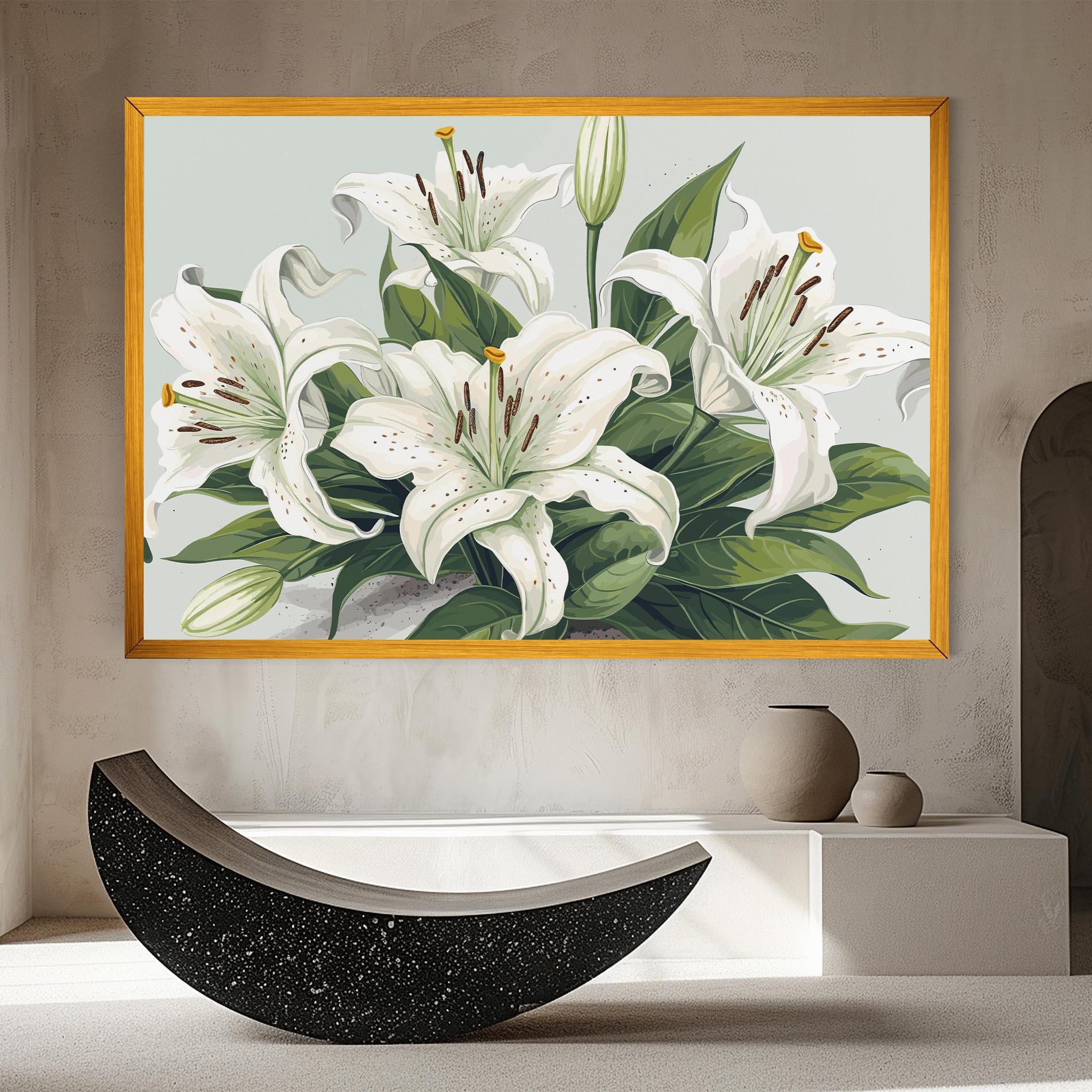 Obraz na Płótnie Light Lily Art mockup 8