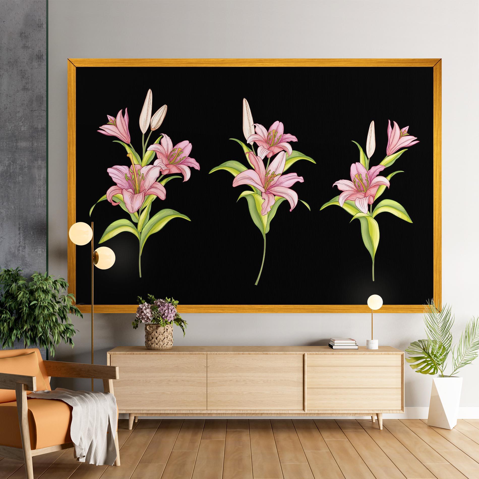 Obraz na Płótnie Lily Set mockup 9