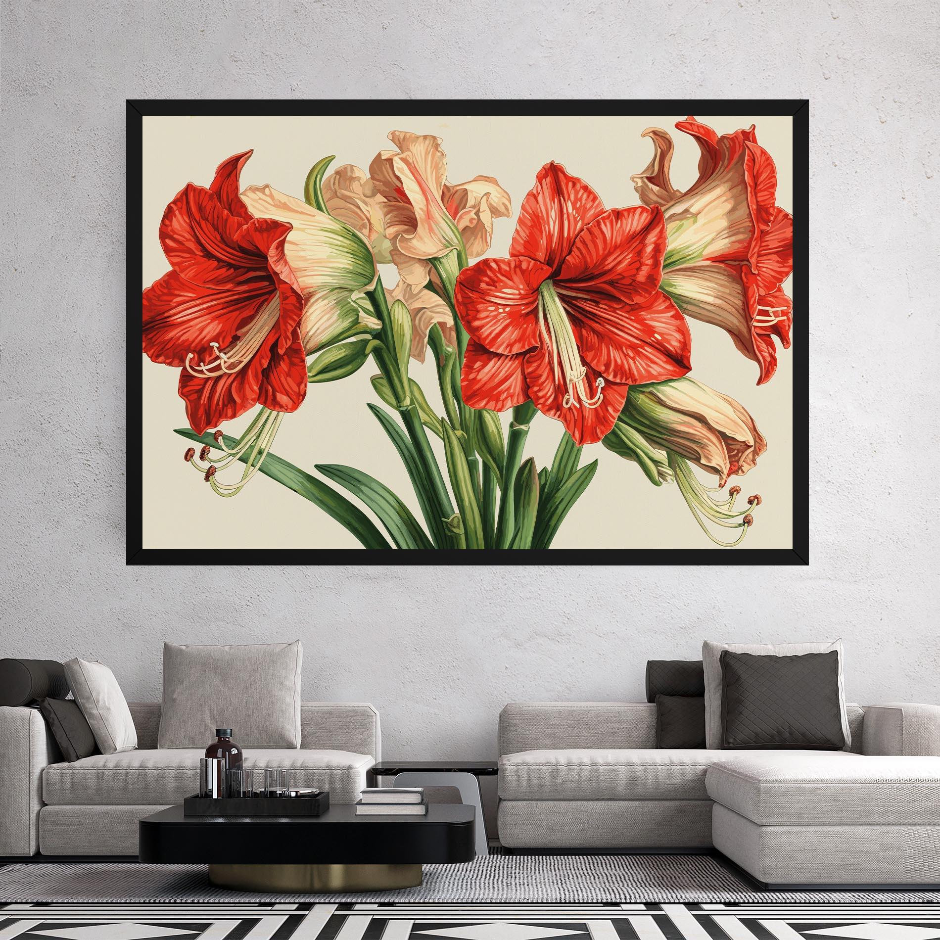 Obraz na Płótnie Orange Cream Lily mockup 2