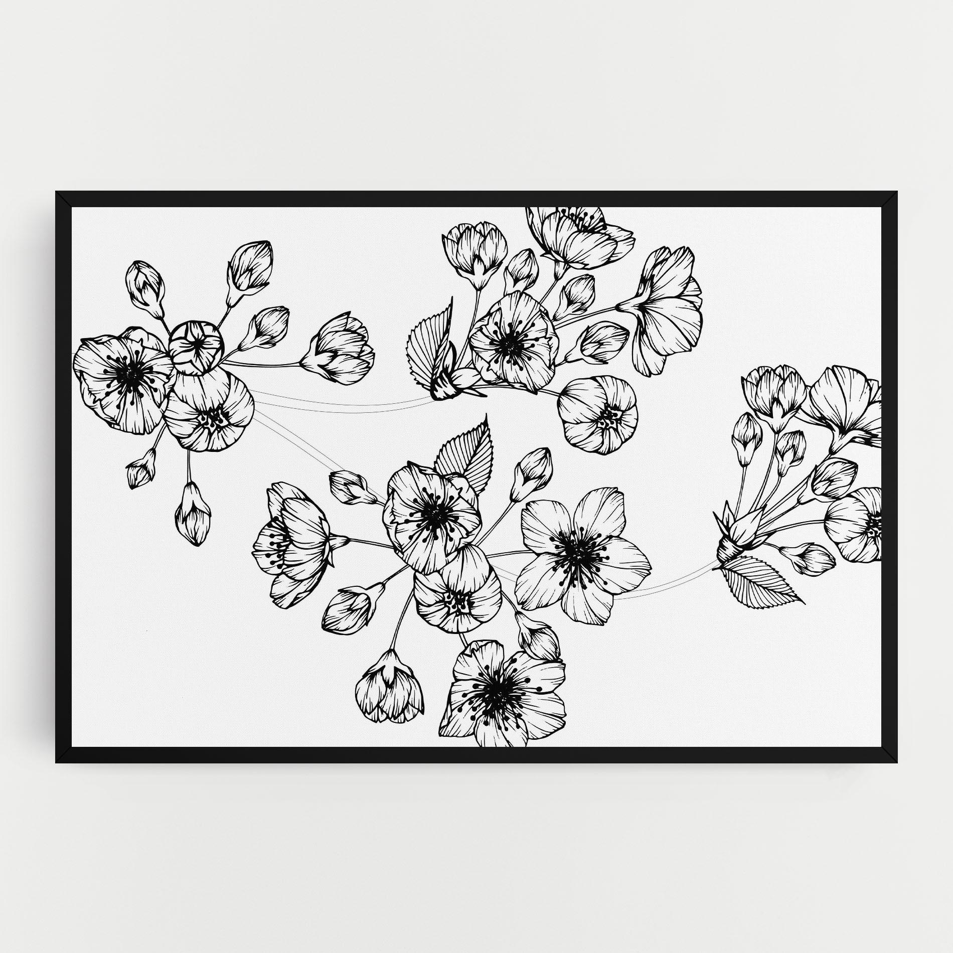 Obraz na Płótnie Sakura Line mockup 0