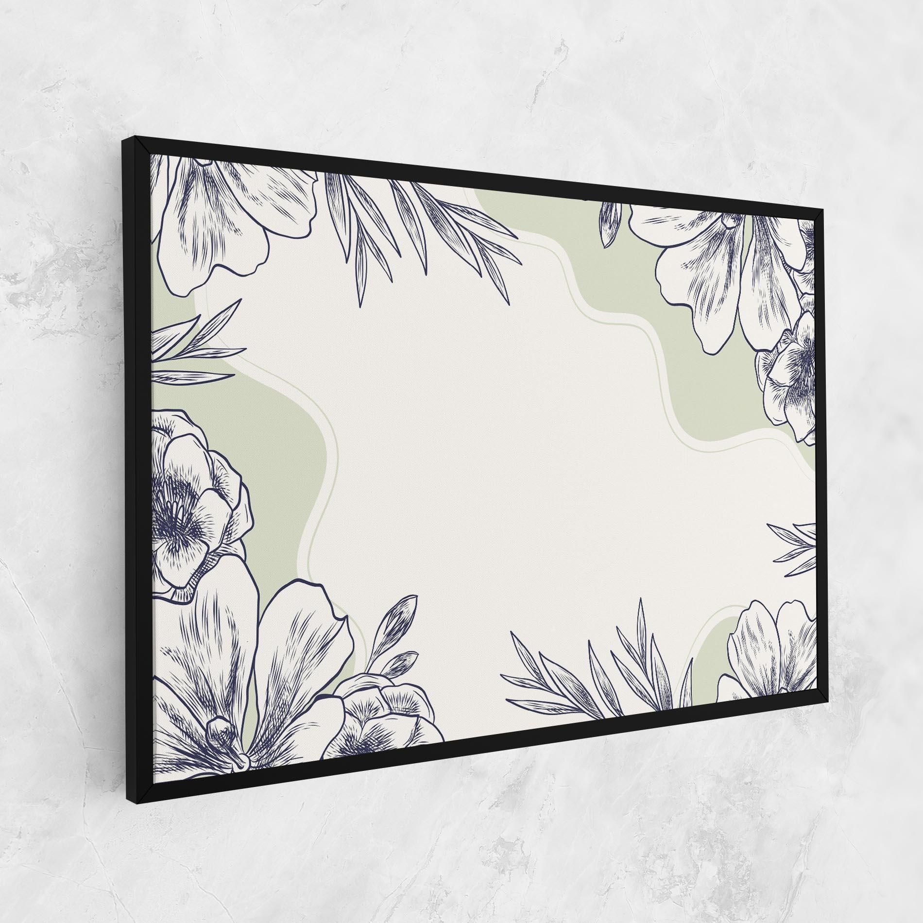 Obraz na Płótnie Blue Line Green mockup 1