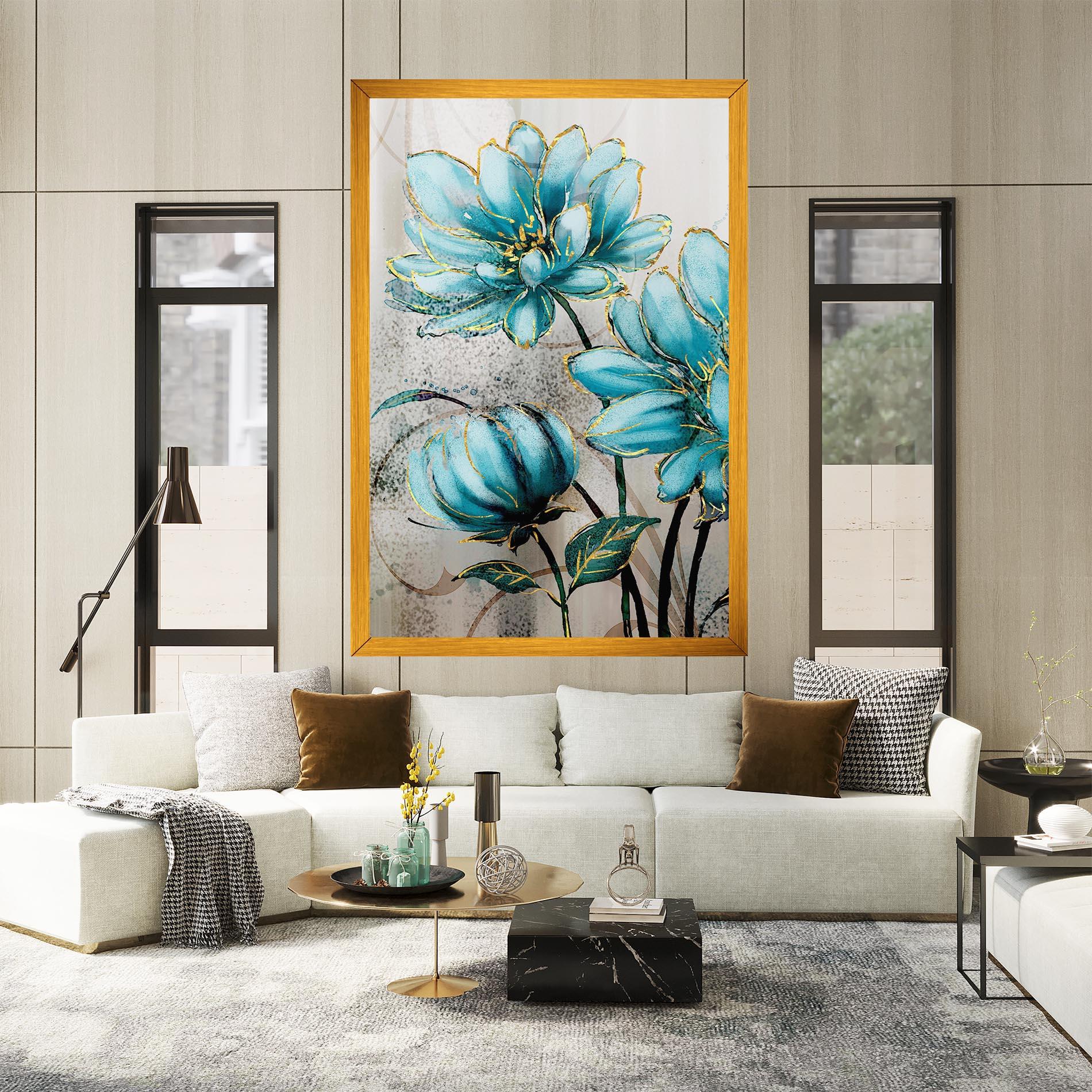 Obraz na Płótnie Bujori Albastri mockup 2