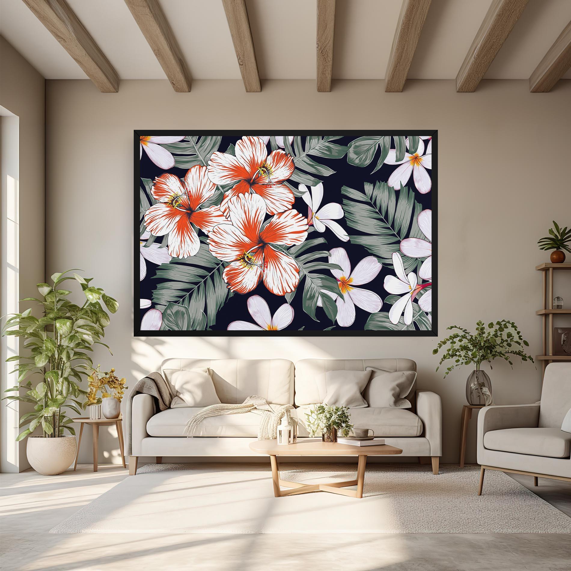 Obraz na Płótnie Orange White Exotic mockup 6