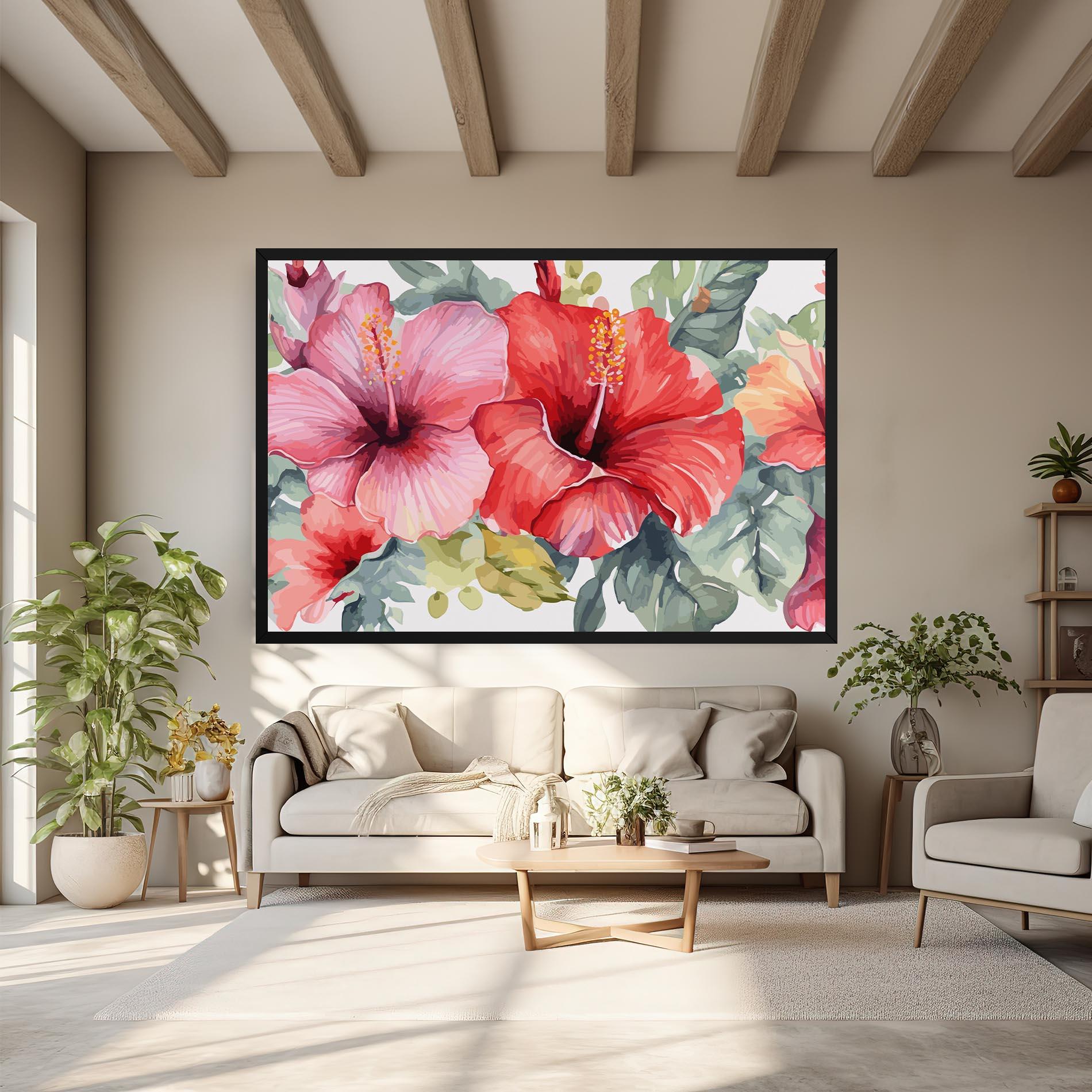 Obraz na Płótnie Pink Red Exotic mockup 6