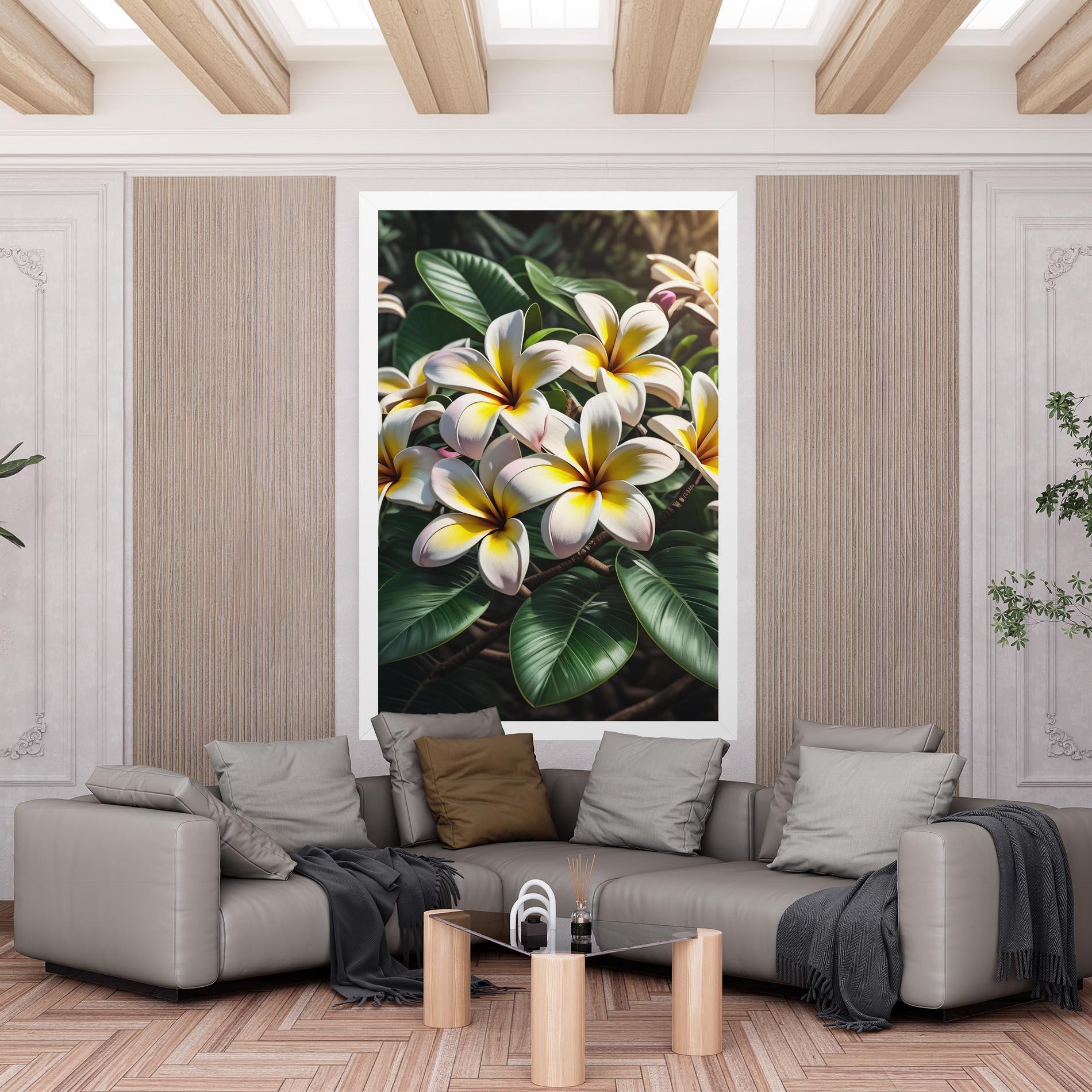 Obraz na Płótnie Exotic White Yellow mockup 6