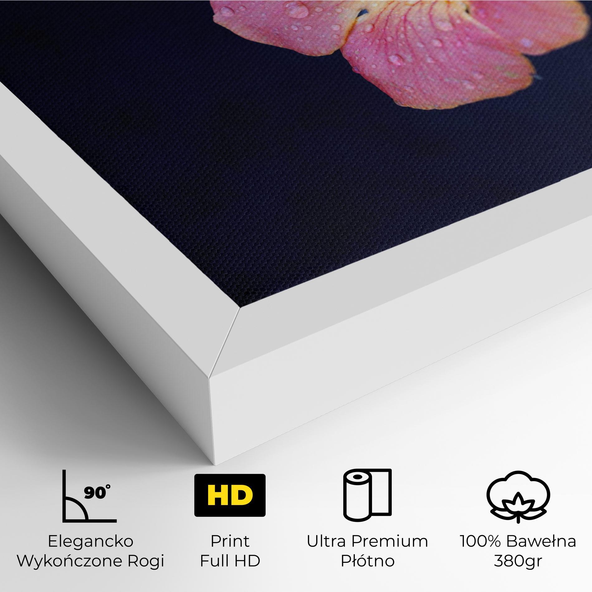 Obraz na Płótnie Exotic Pink Plant mockup 4