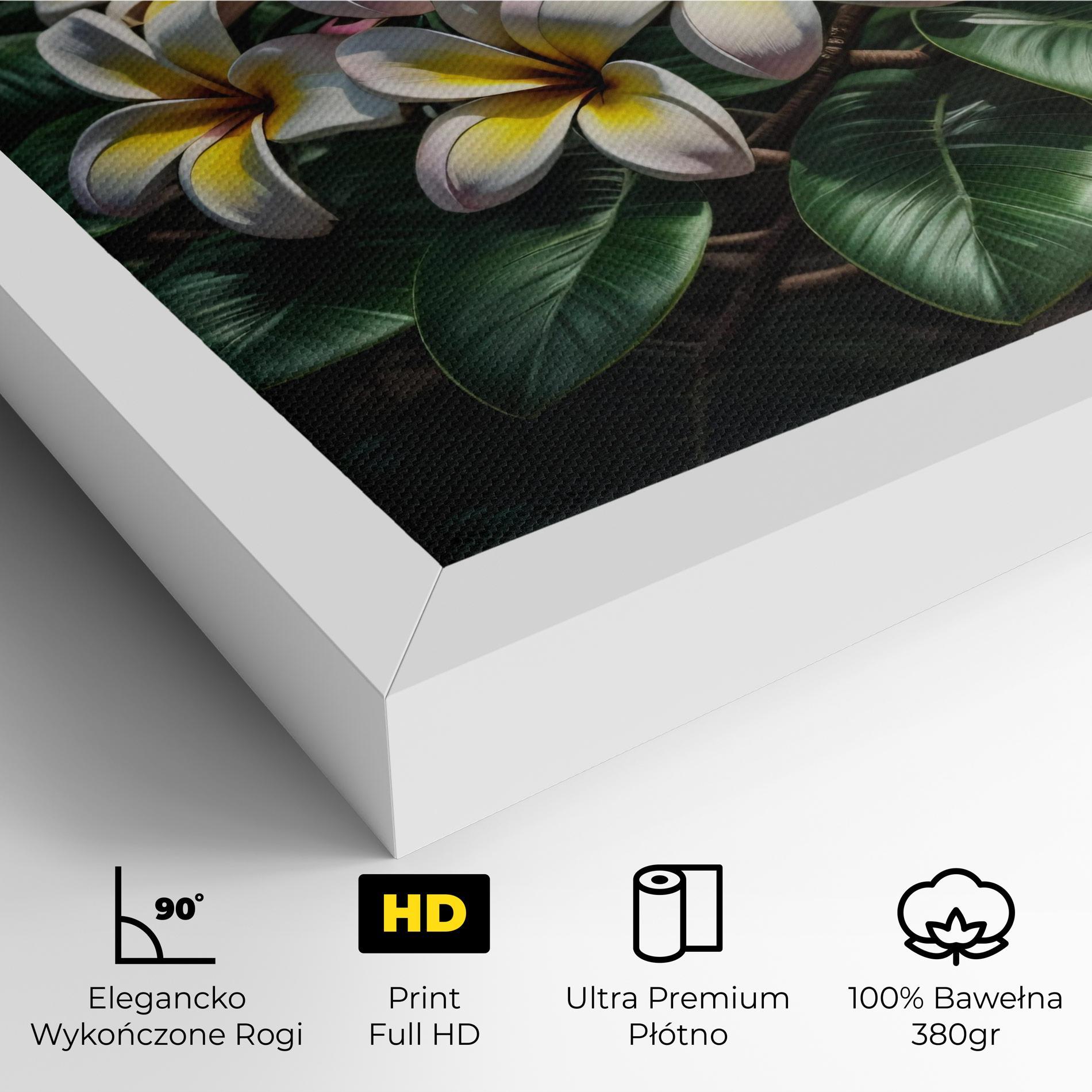 Obraz na Płótnie Exotic White Yellow mockup 4