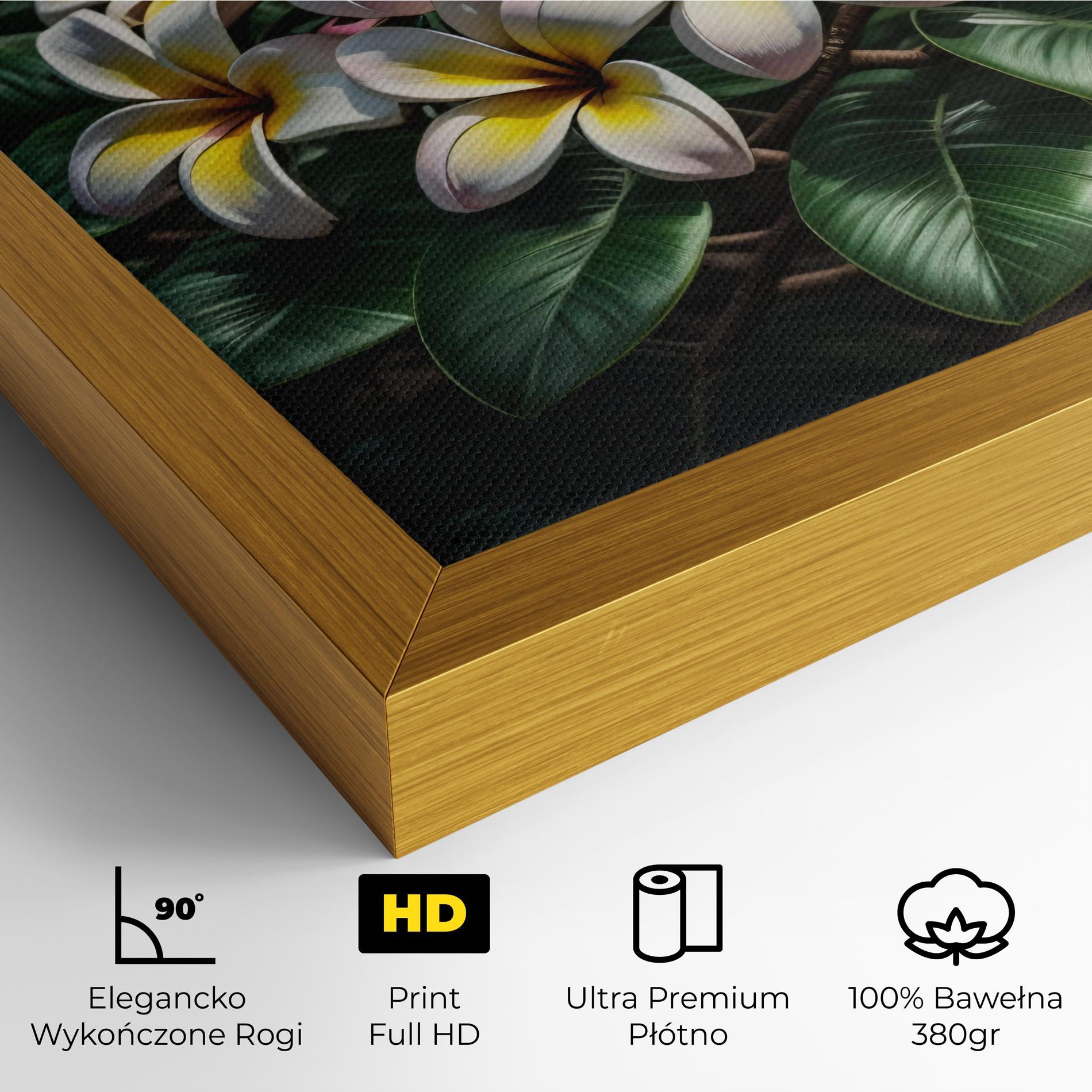 Obraz na Płótnie Exotic White Yellow mockup 4