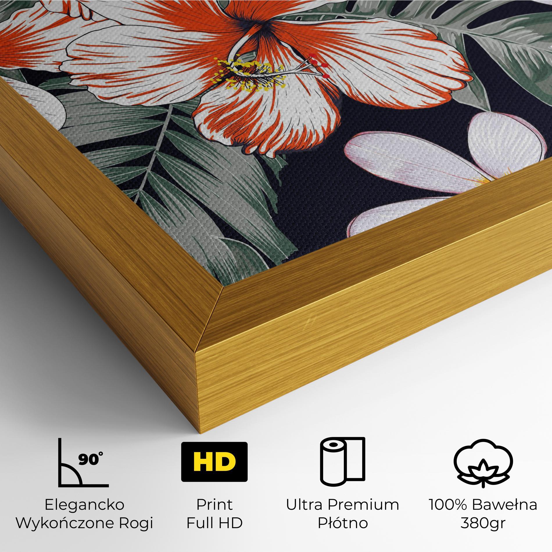 Obraz na Płótnie Orange White Exotic mockup 4