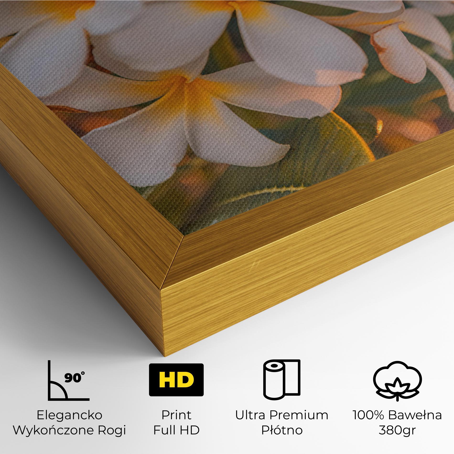 Obraz na Płótnie White Plumeria mockup 4