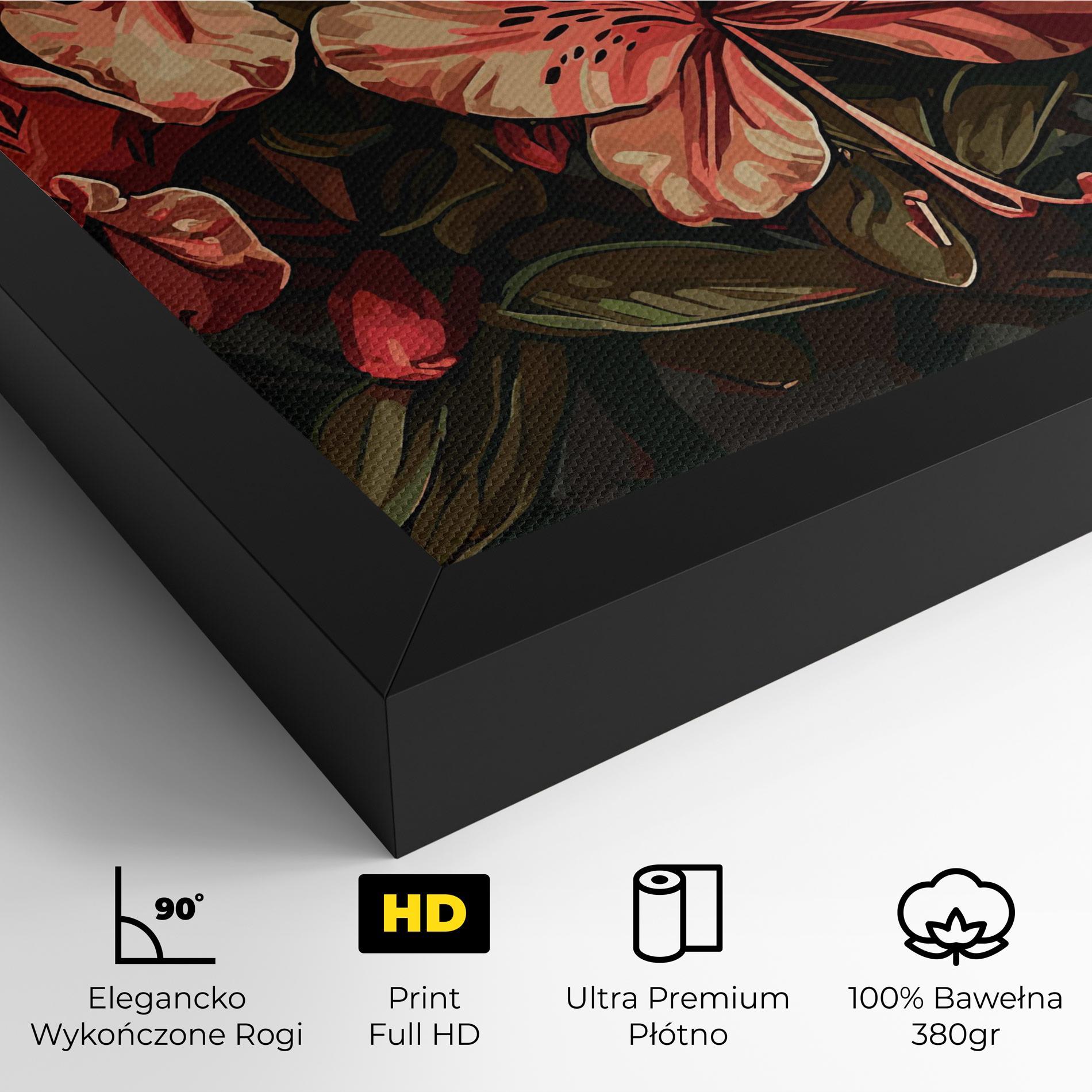 Obraz na Płótnie Cream Exotic Art mockup 4