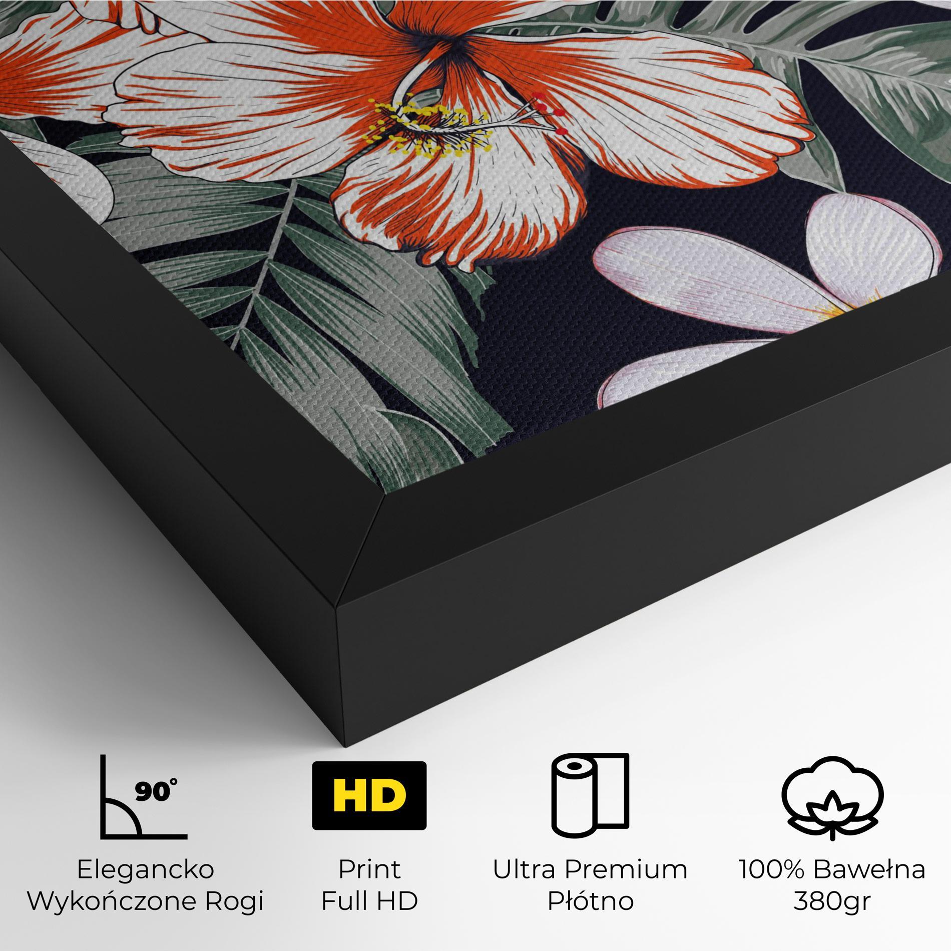 Obraz na Płótnie Orange White Exotic mockup 4