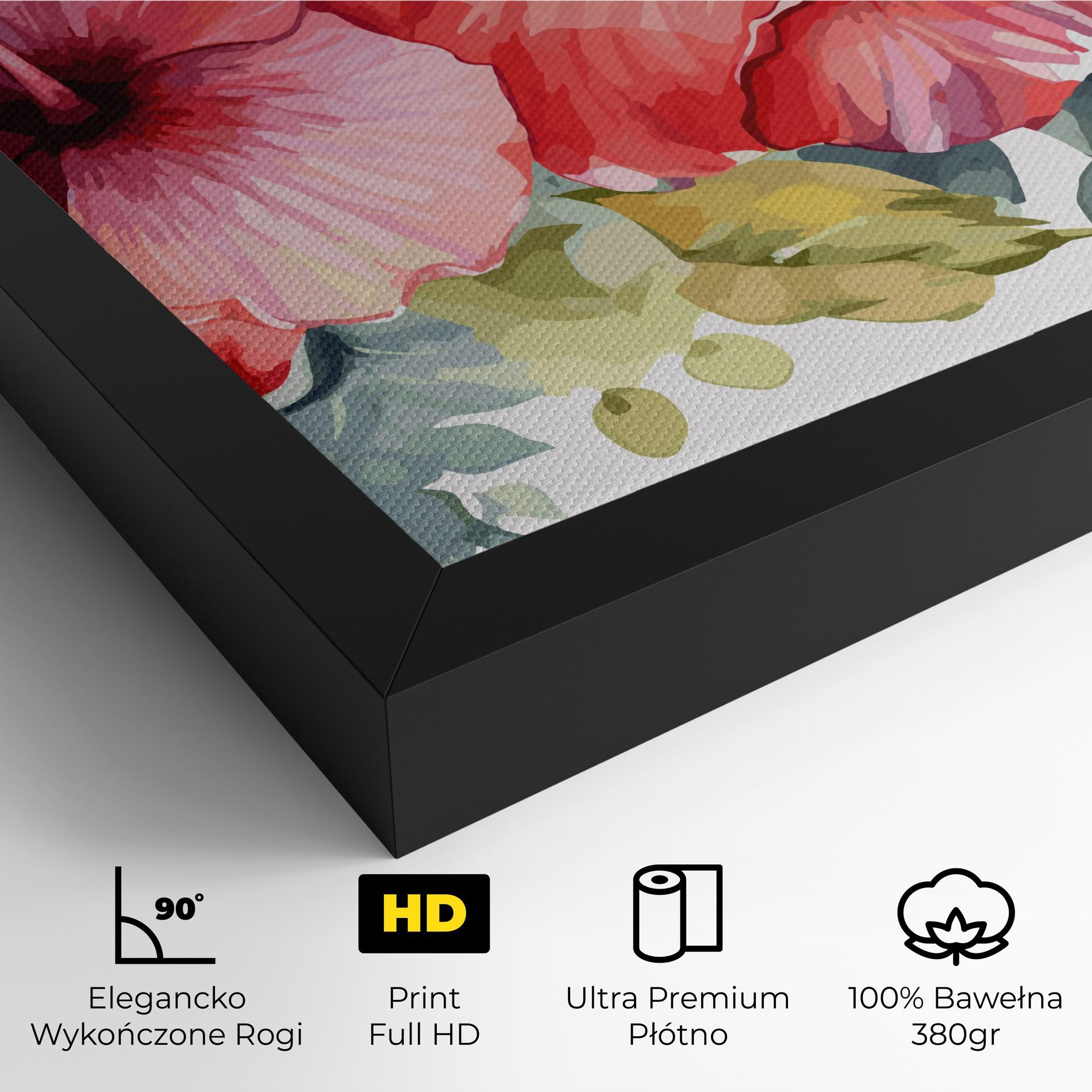 Obraz na Płótnie Pink Red Exotic mockup 4