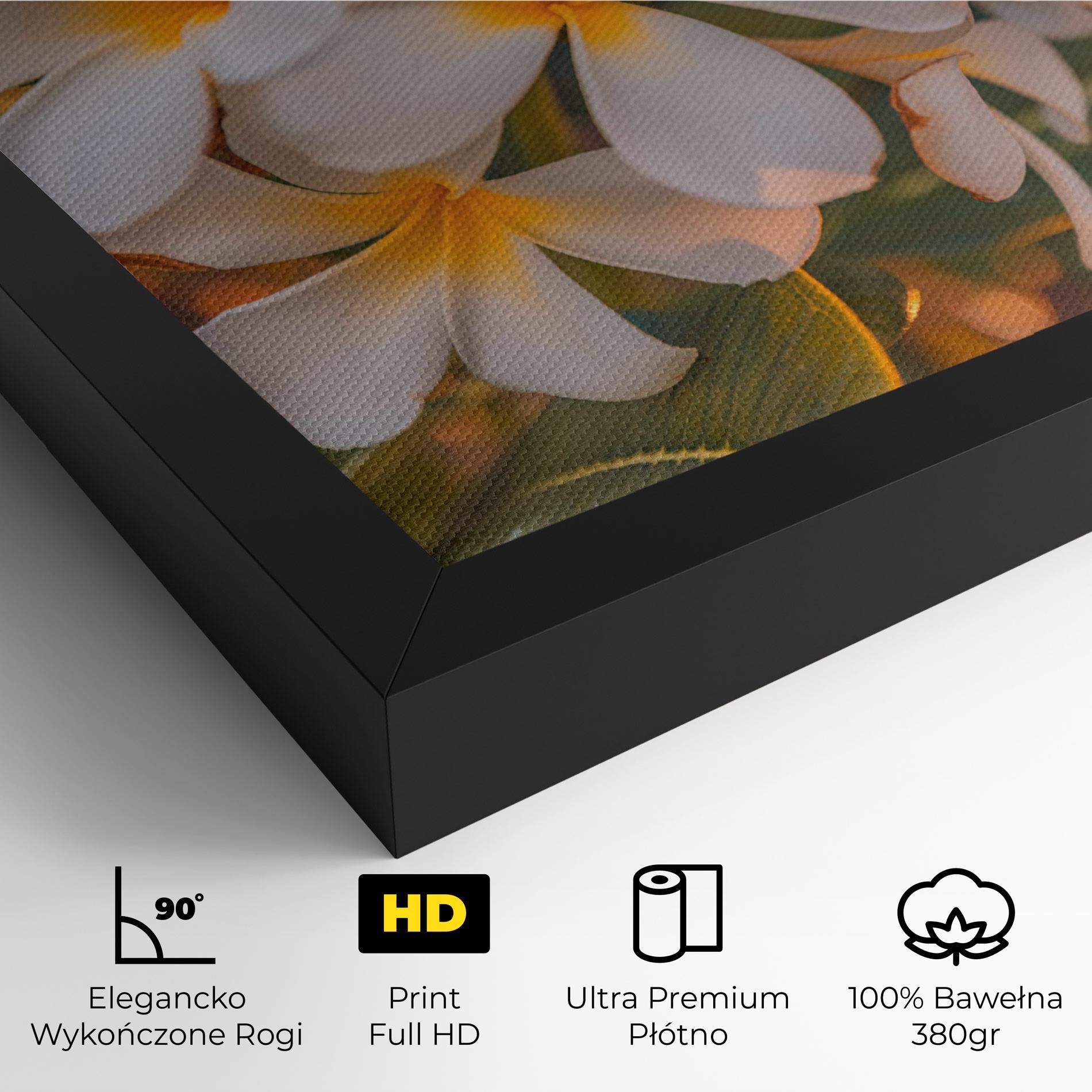 Obraz na Płótnie White Plumeria mockup 4