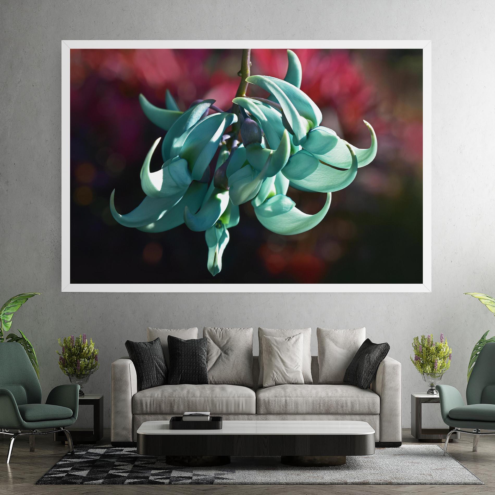 Obraz na Płótnie Pastel Green Plant mockup 7