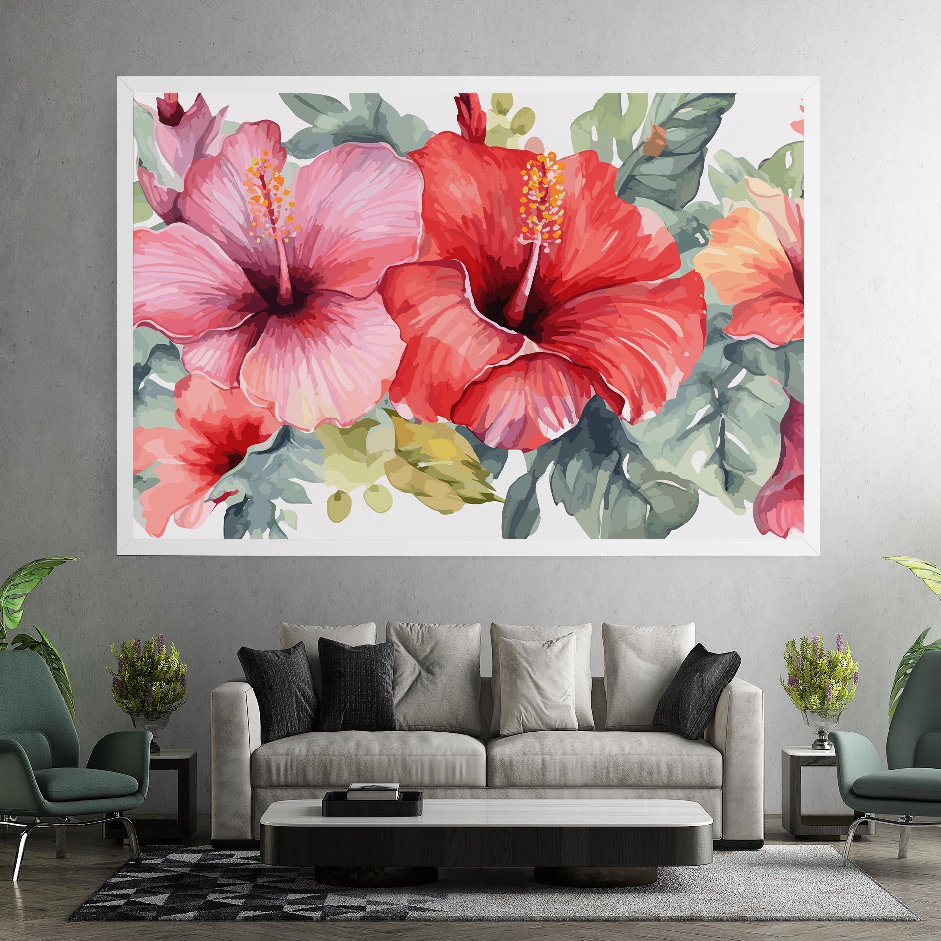 Obraz na Płótnie Pink Red Exotic mockup 7