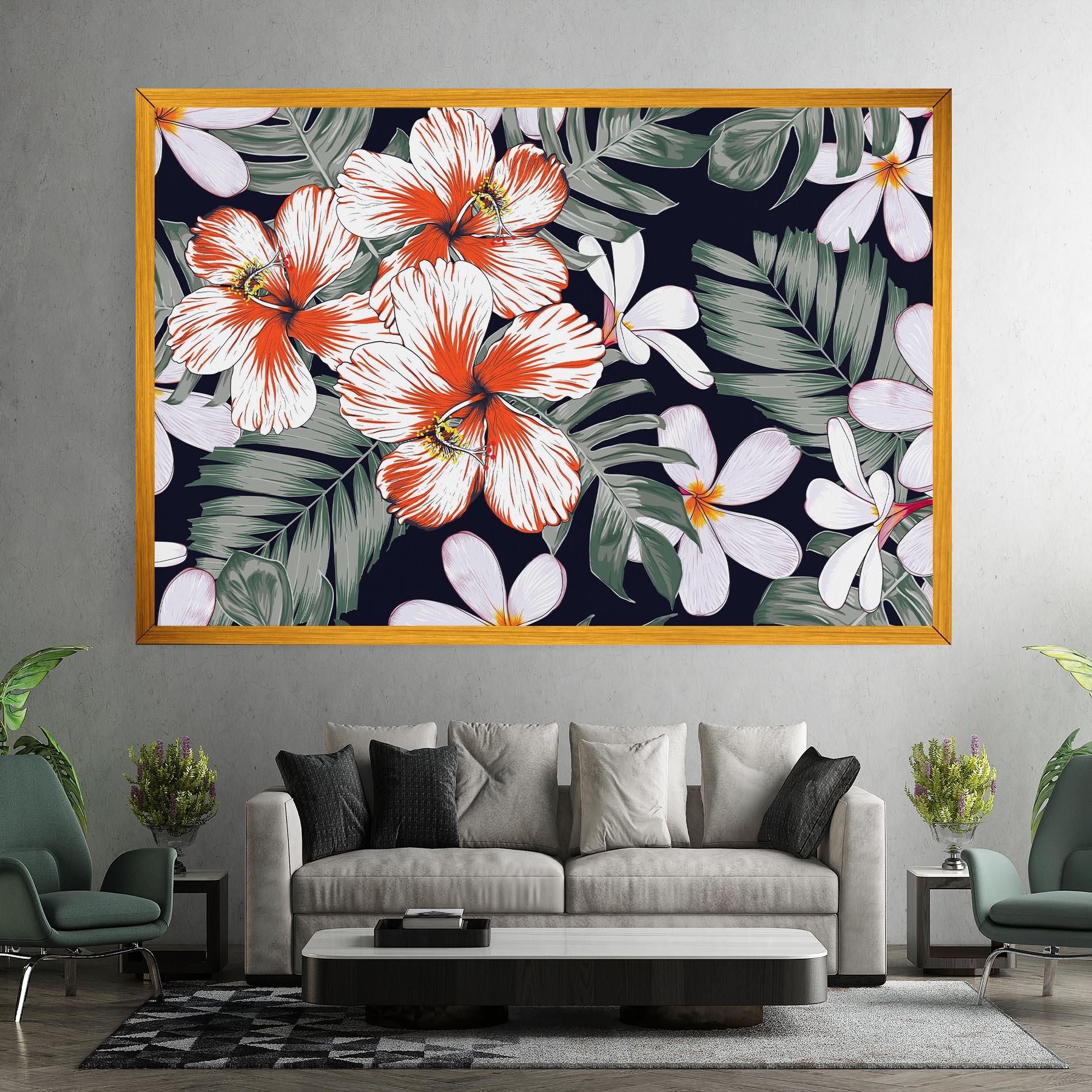 Obraz na Płótnie Orange White Exotic mockup 7