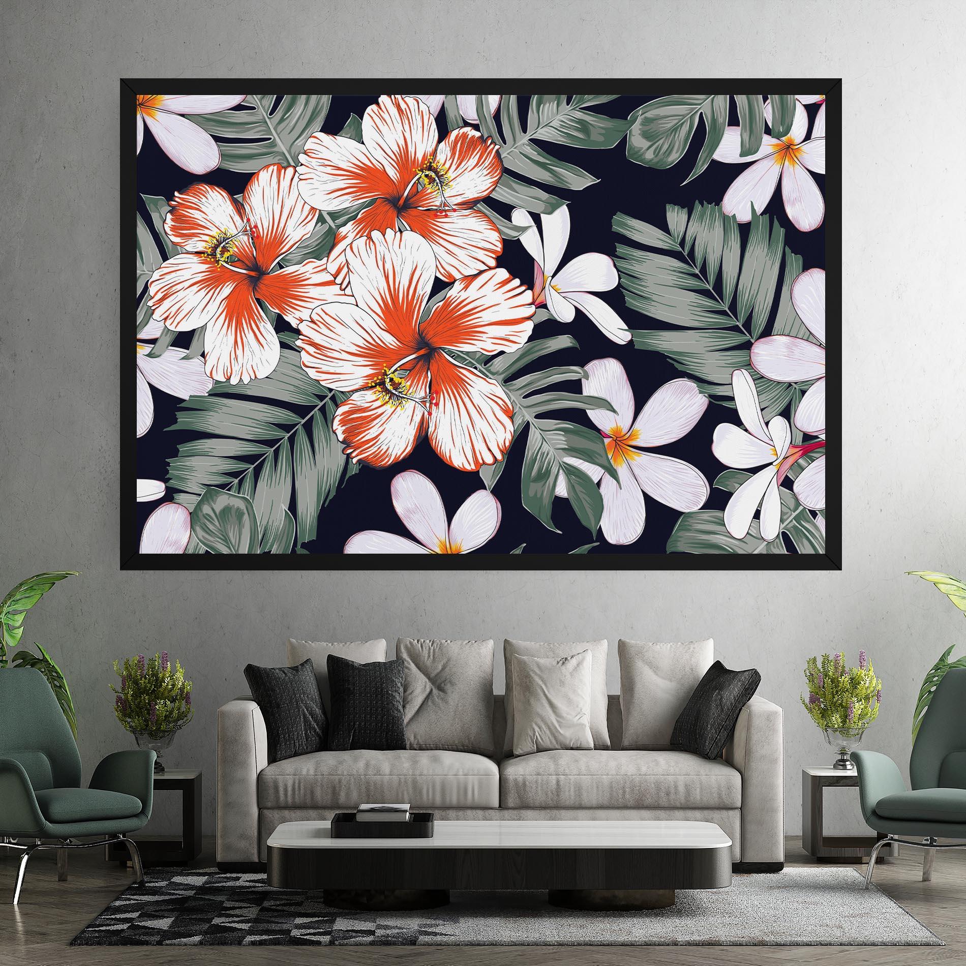 Obraz na Płótnie Orange White Exotic mockup 7