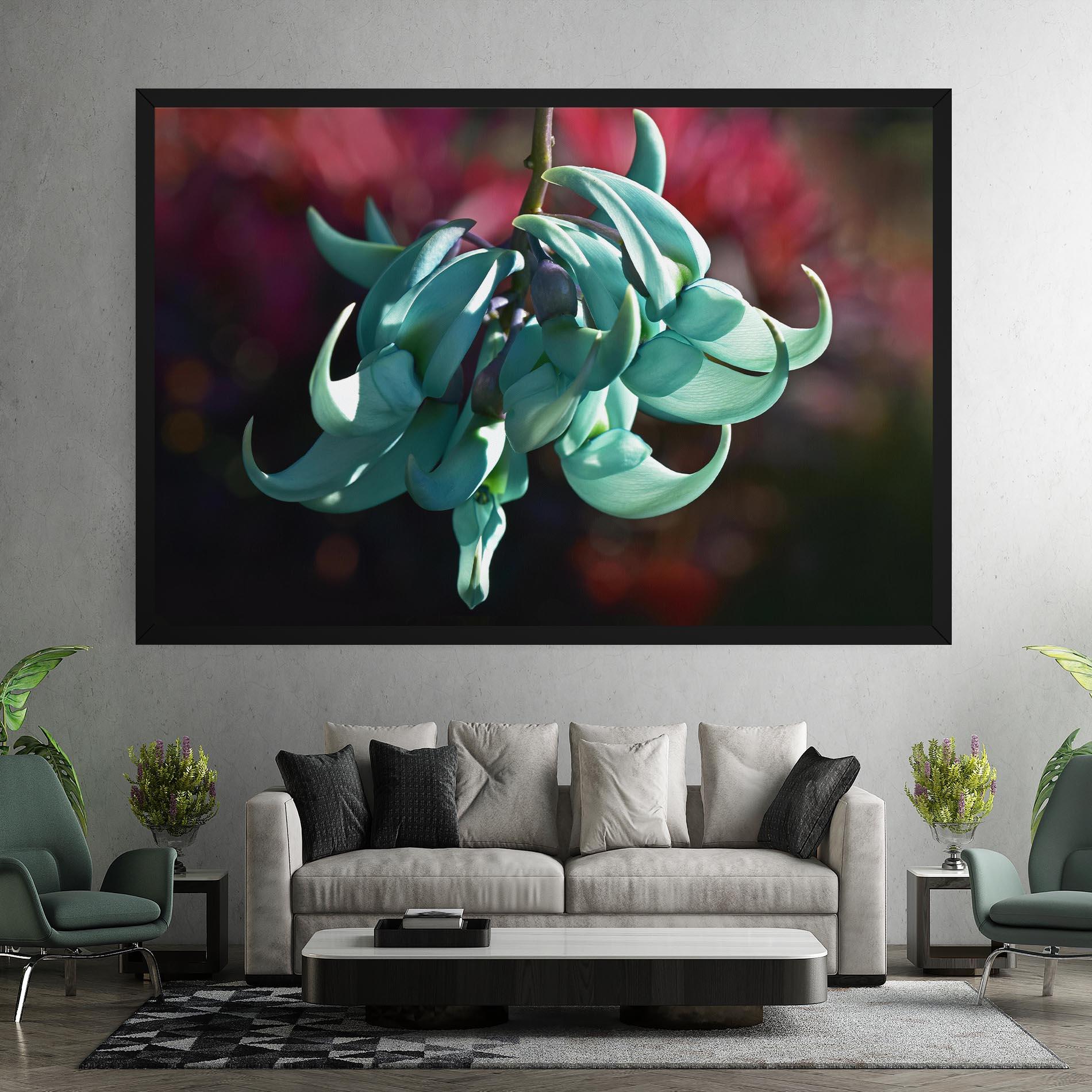 Obraz na Płótnie Pastel Green Plant mockup 7