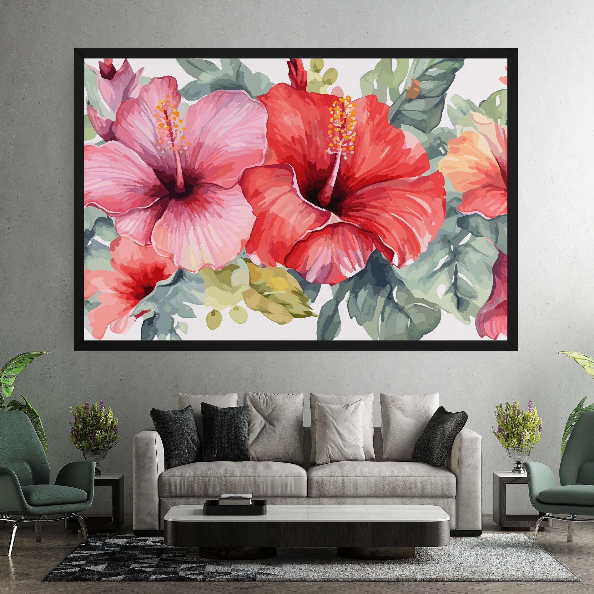 Obraz na Płótnie Pink Red Exotic mockup 7