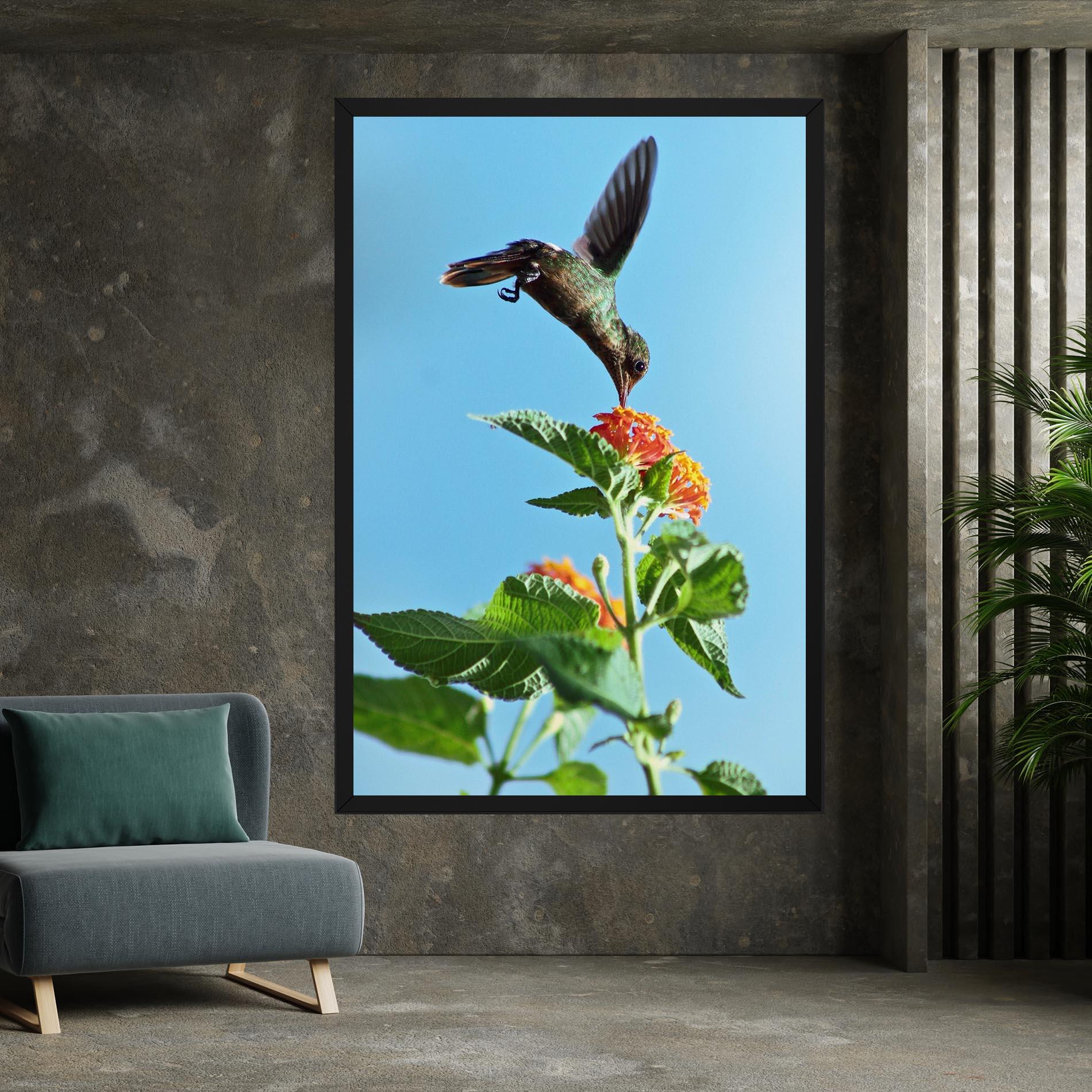 Obraz na Płótnie Bird Exotic Flower mockup 7