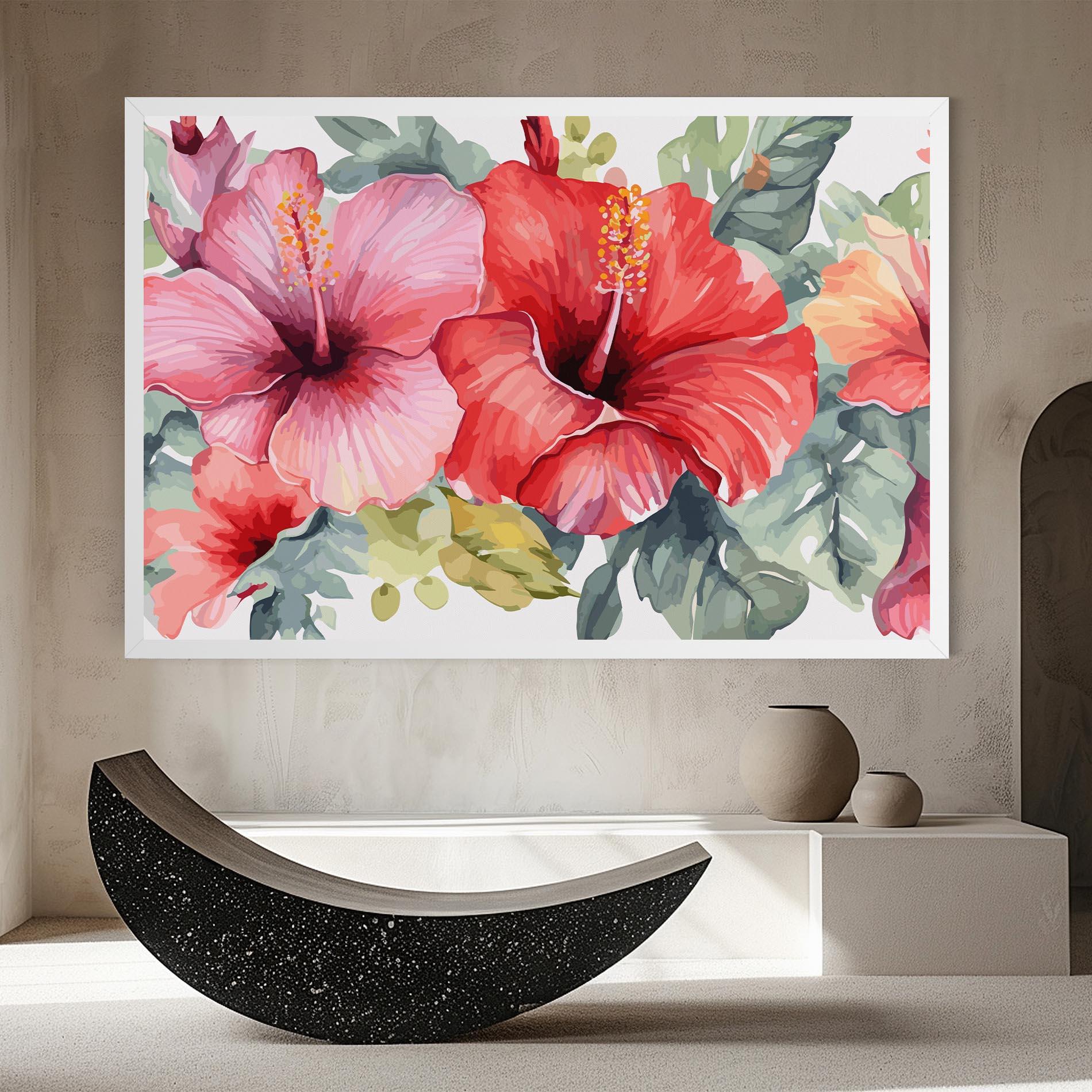 Obraz na Płótnie Pink Red Exotic mockup 8