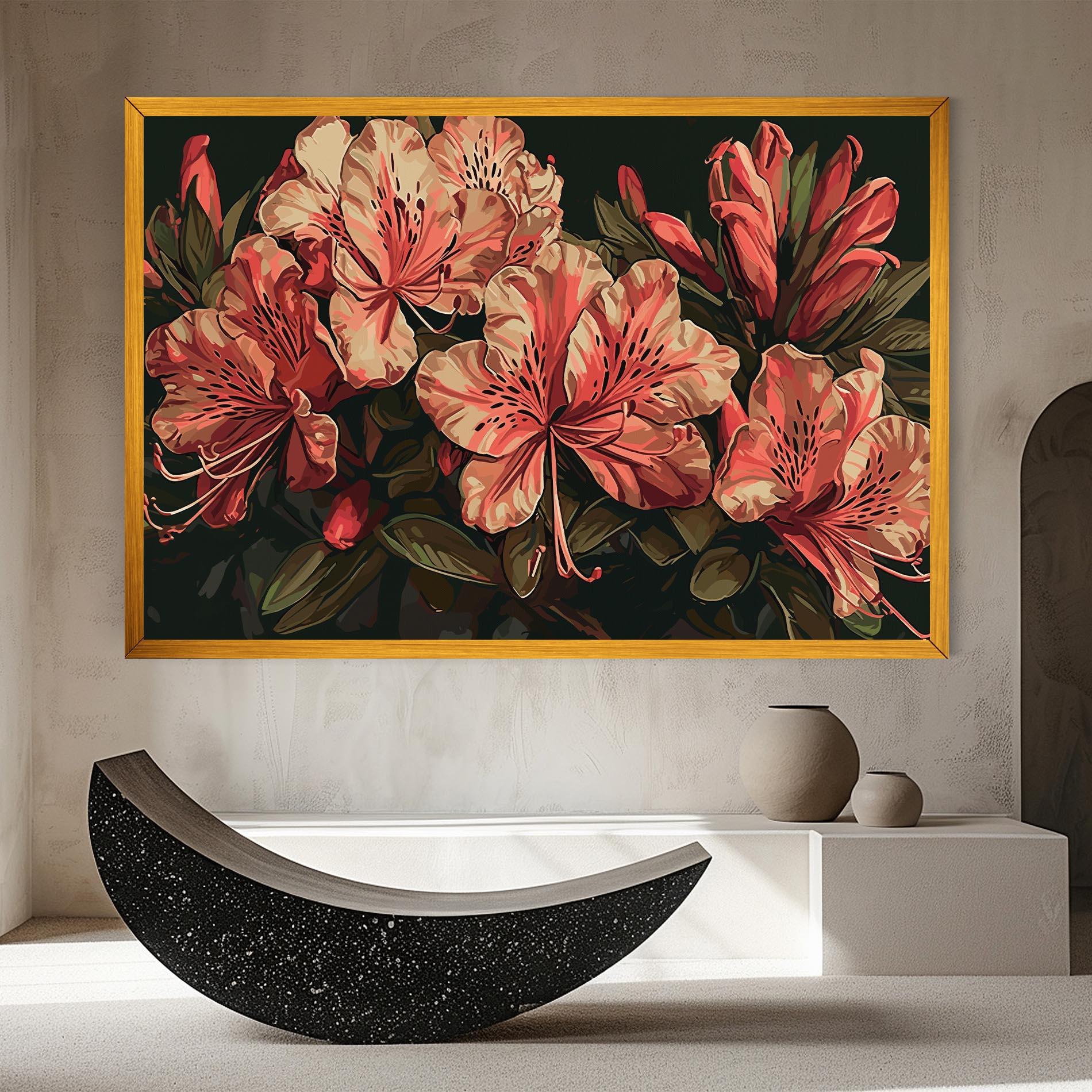 Obraz na Płótnie Cream Exotic Art mockup 8