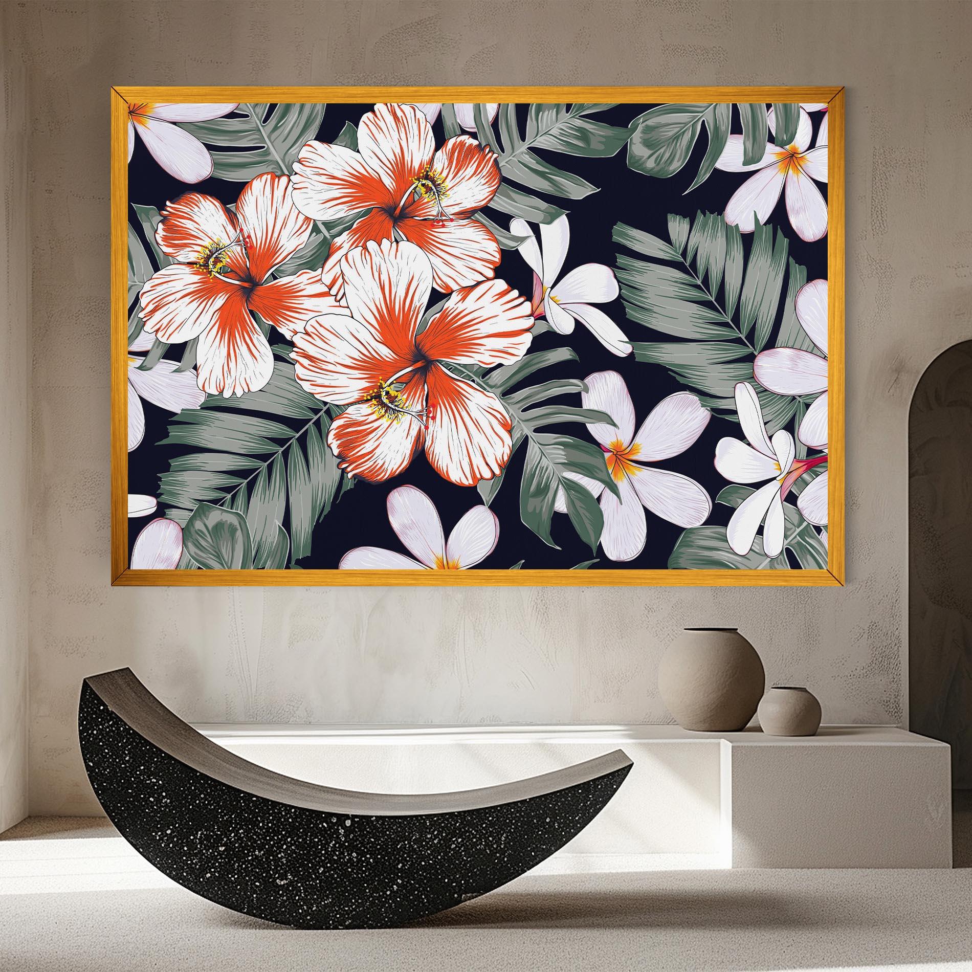 Obraz na Płótnie Orange White Exotic mockup 8