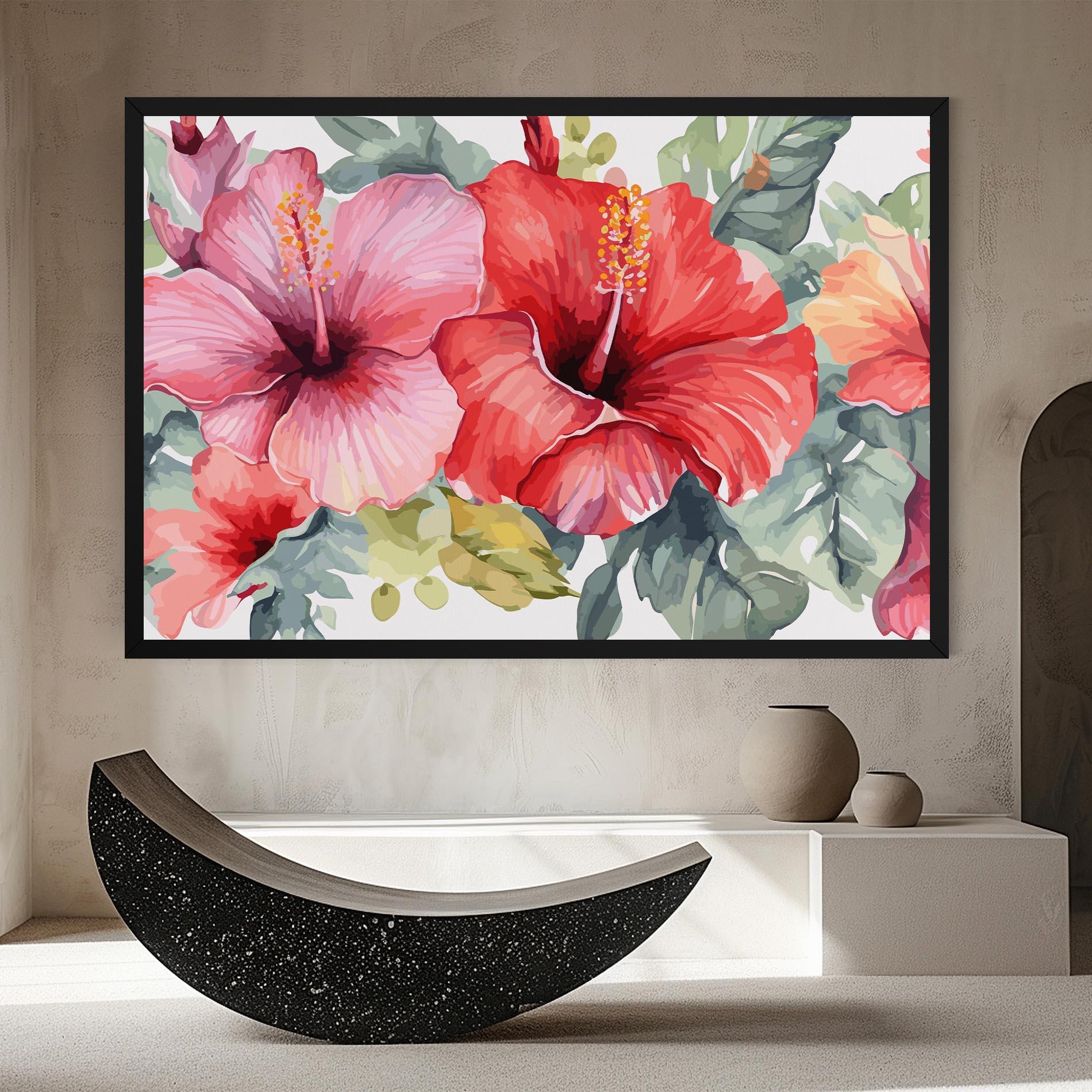 Obraz na Płótnie Pink Red Exotic mockup 8