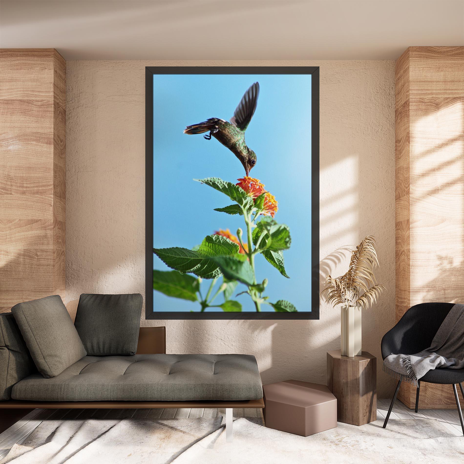 Obraz na Płótnie Bird Exotic Flower mockup 8