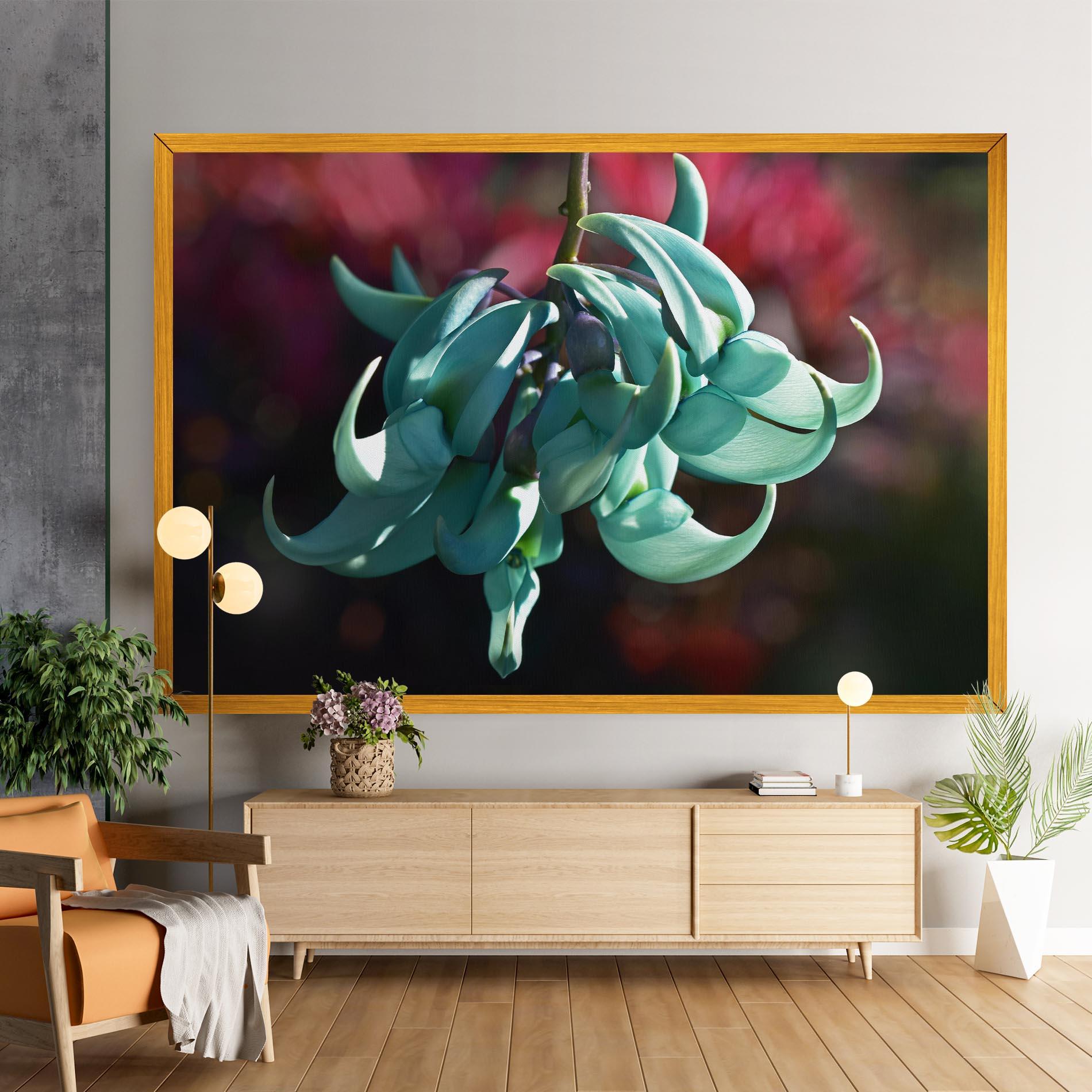 Obraz na Płótnie Pastel Green Plant mockup 9