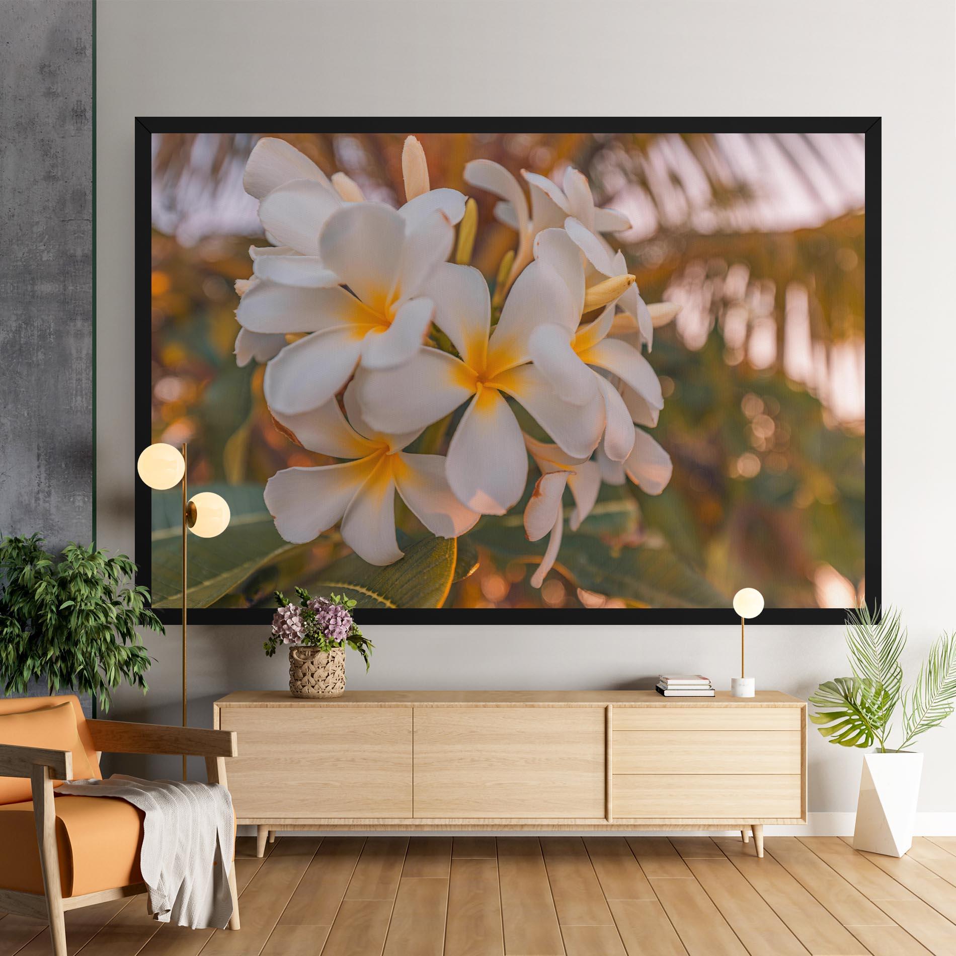 Obraz na Płótnie White Plumeria mockup 9