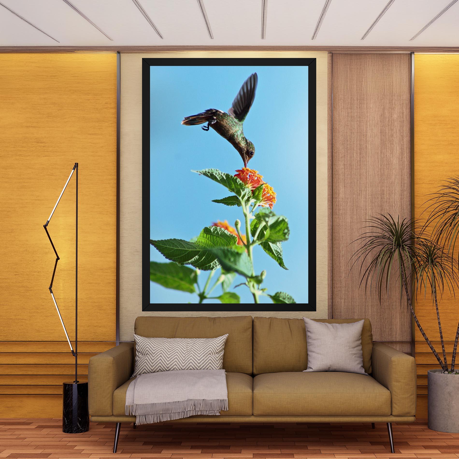 Obraz na Płótnie Bird Exotic Flower mockup 9