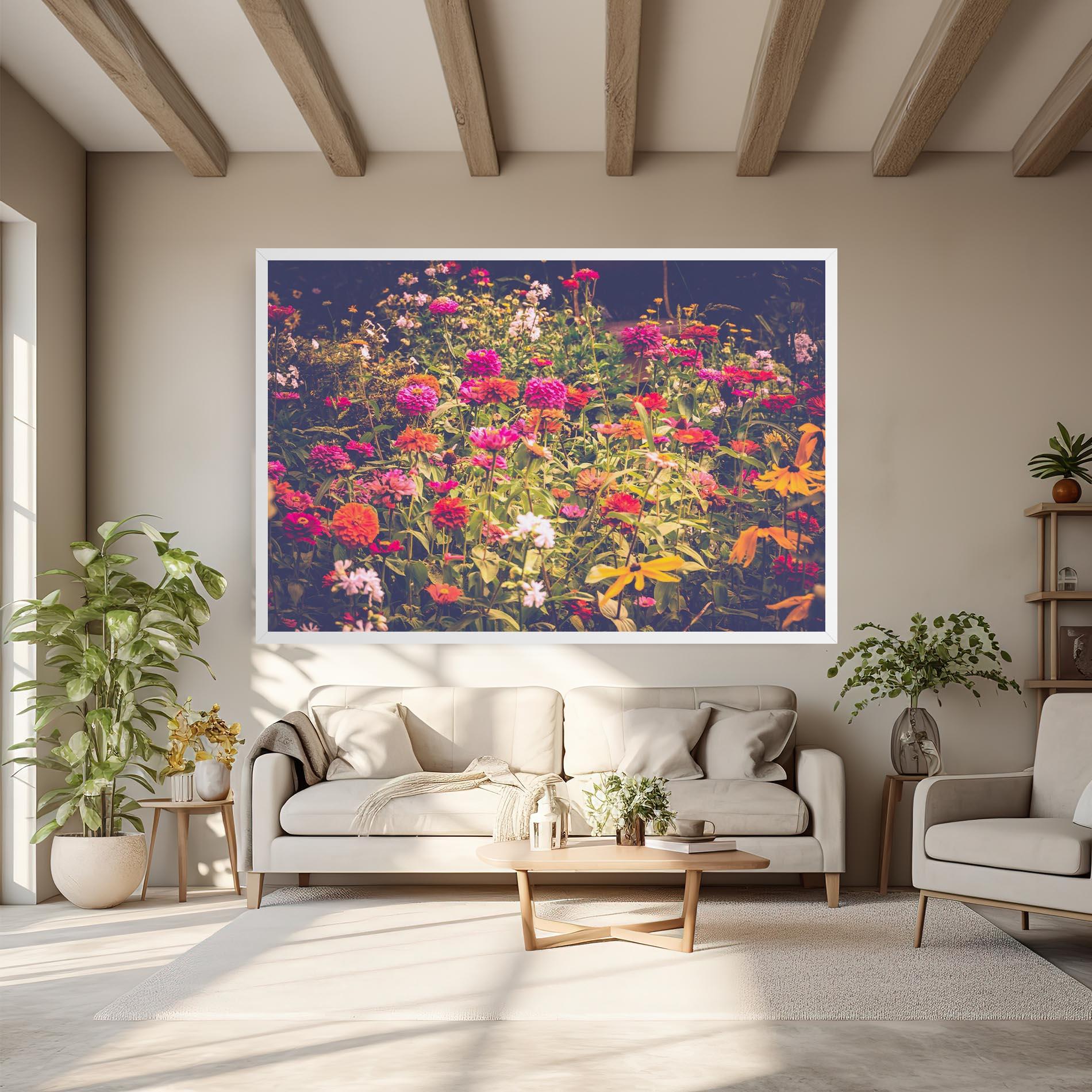 Obraz na Płótnie Colorful Wild Field mockup 6