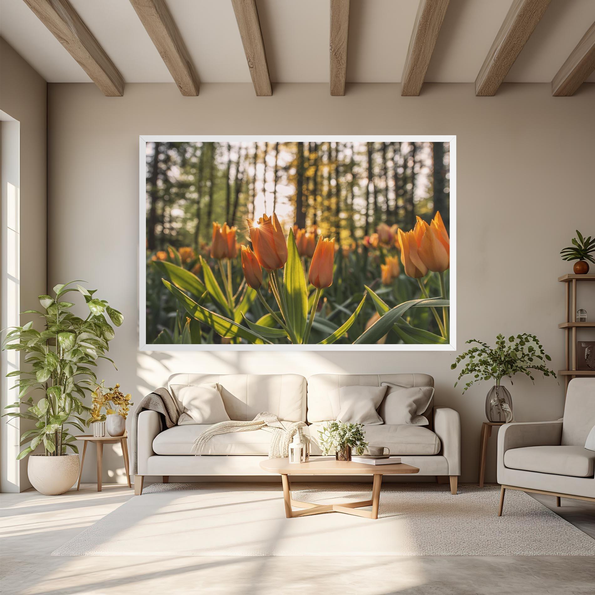 Obraz na Płótnie Forest Tulips mockup 6