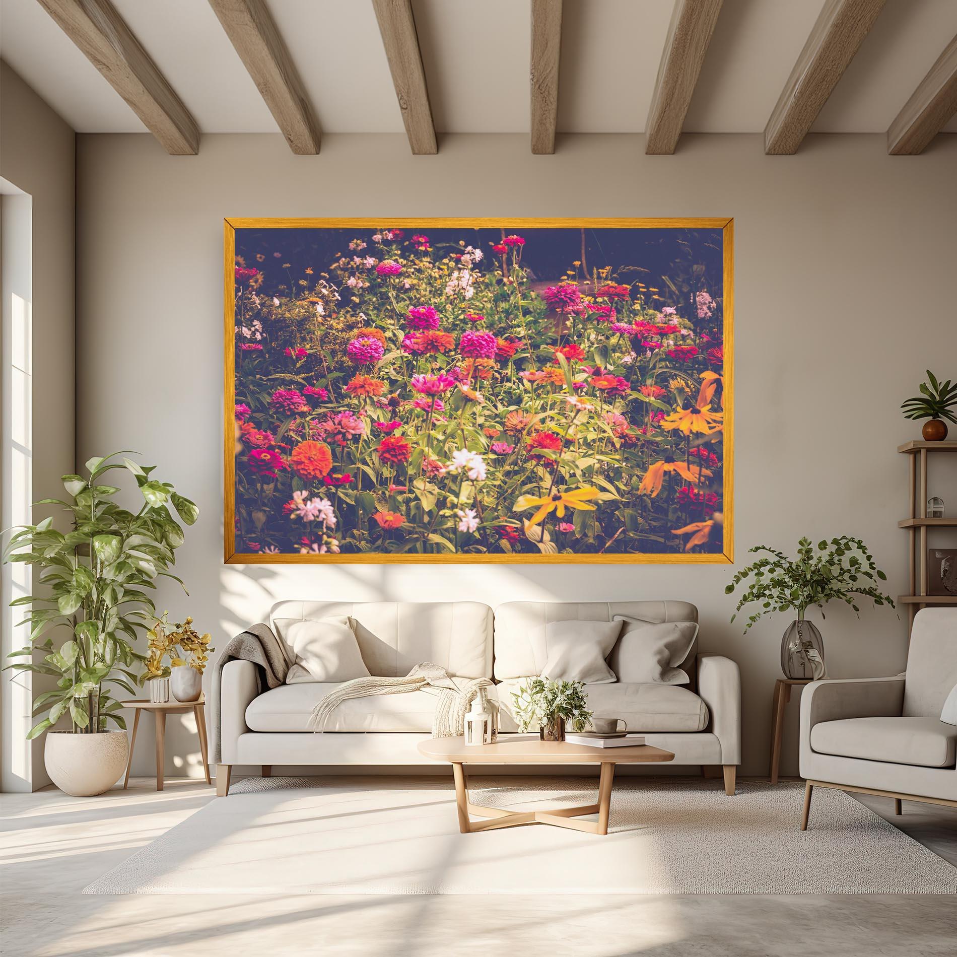 Obraz na Płótnie Colorful Wild Field mockup 6