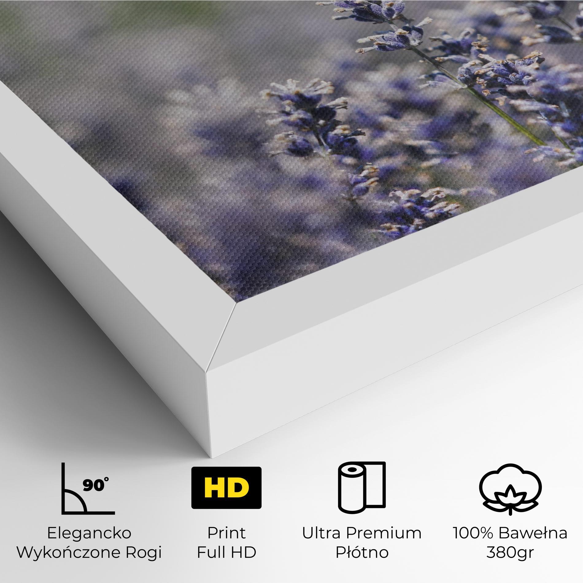 Obraz na Płótnie White Purple Wild mockup 4