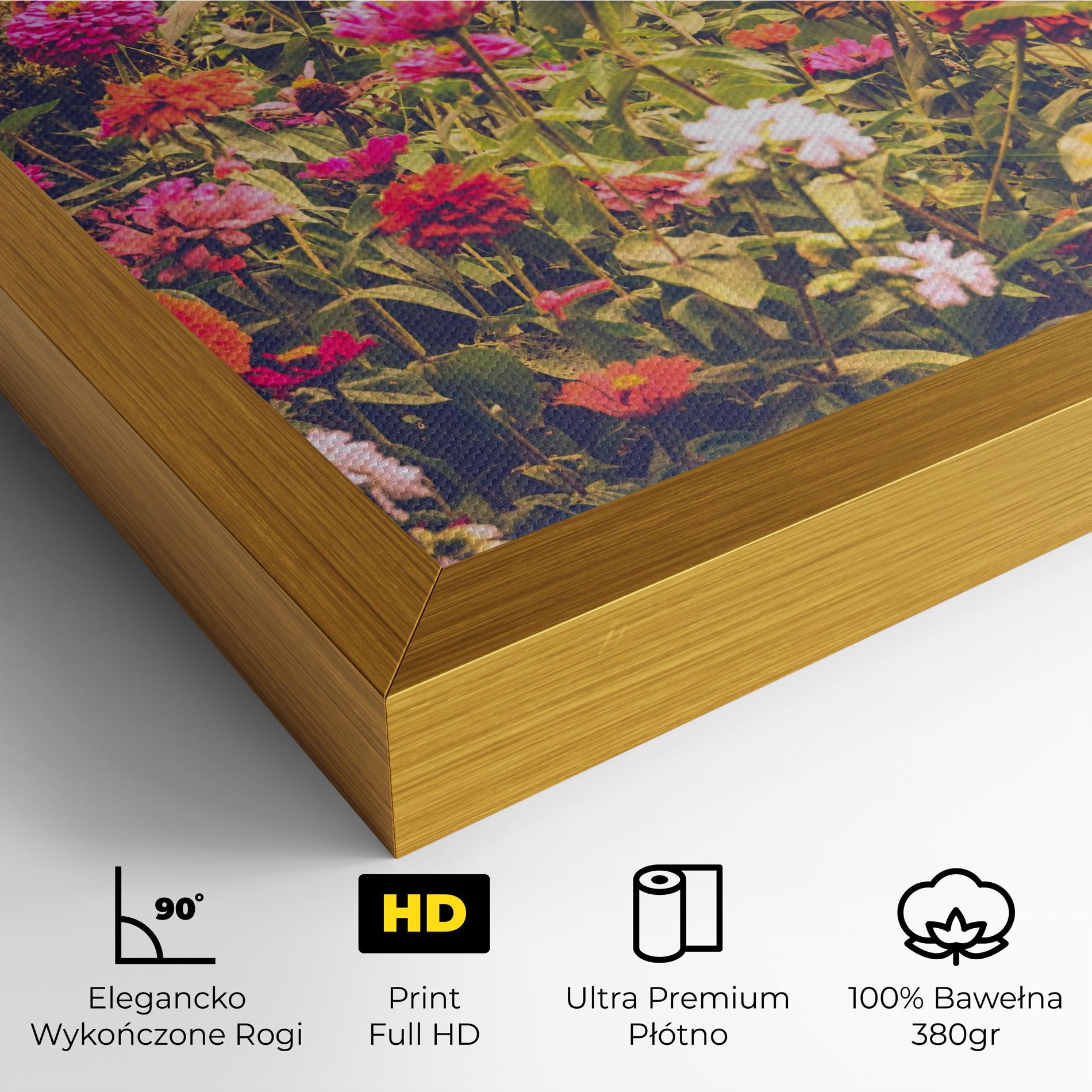 Obraz na Płótnie Colorful Wild Field mockup 4