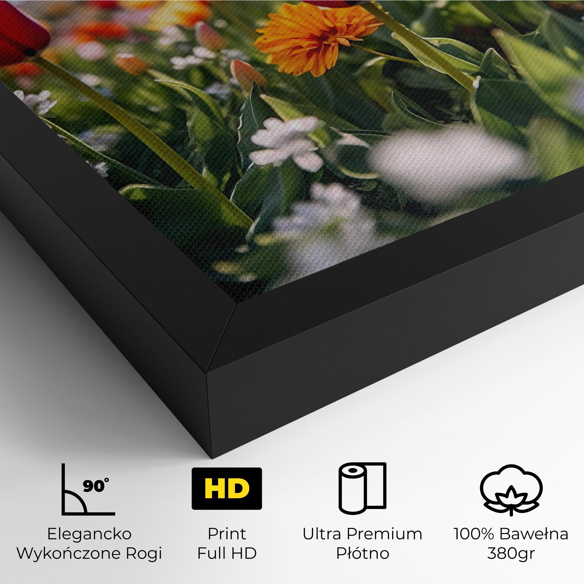 Obraz na Płótnie Garden Tulips Mix mockup 4