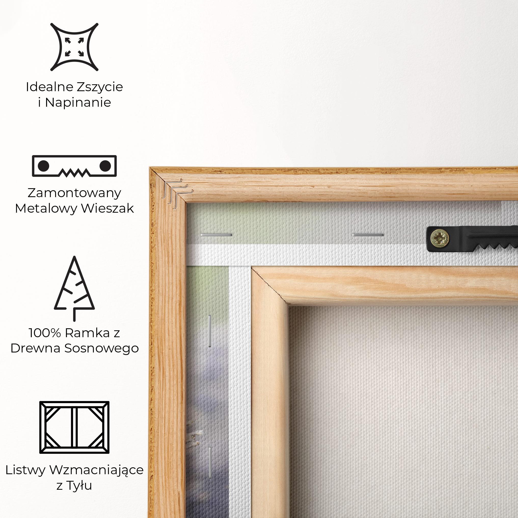 Obraz na Płótnie White Purple Wild mockup 5