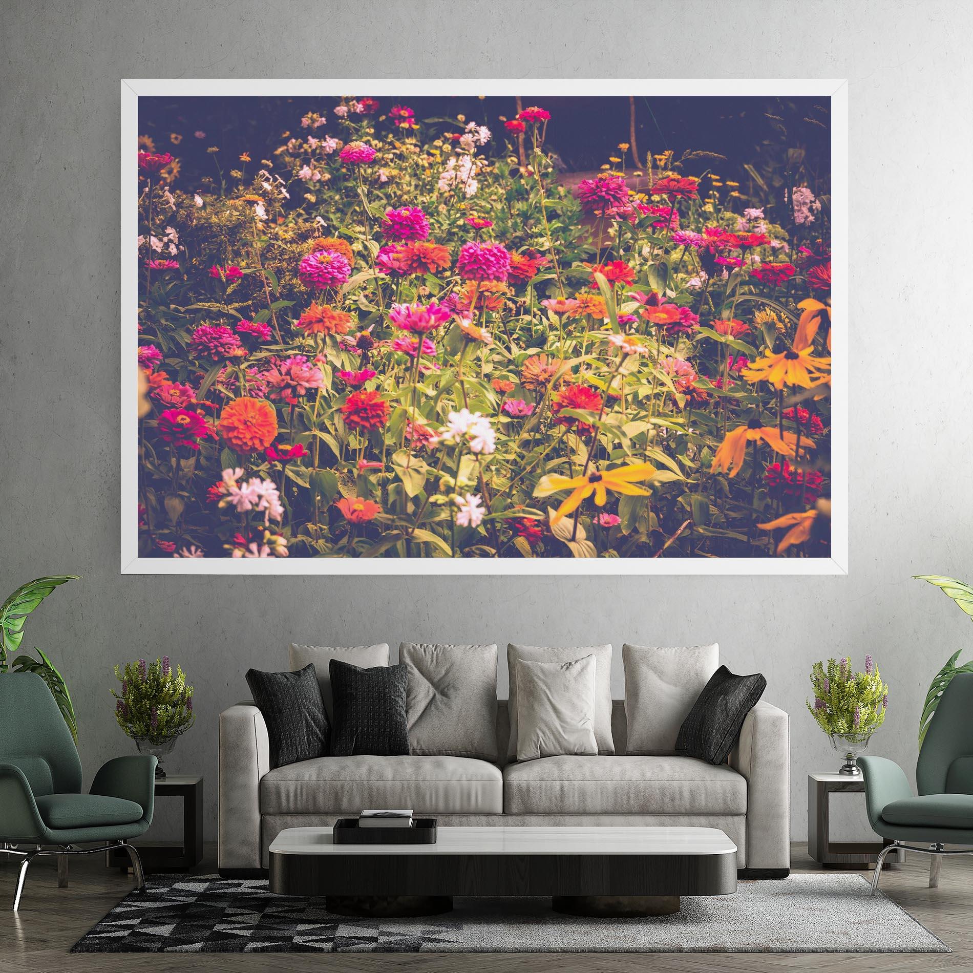 Obraz na Płótnie Colorful Wild Field mockup 7